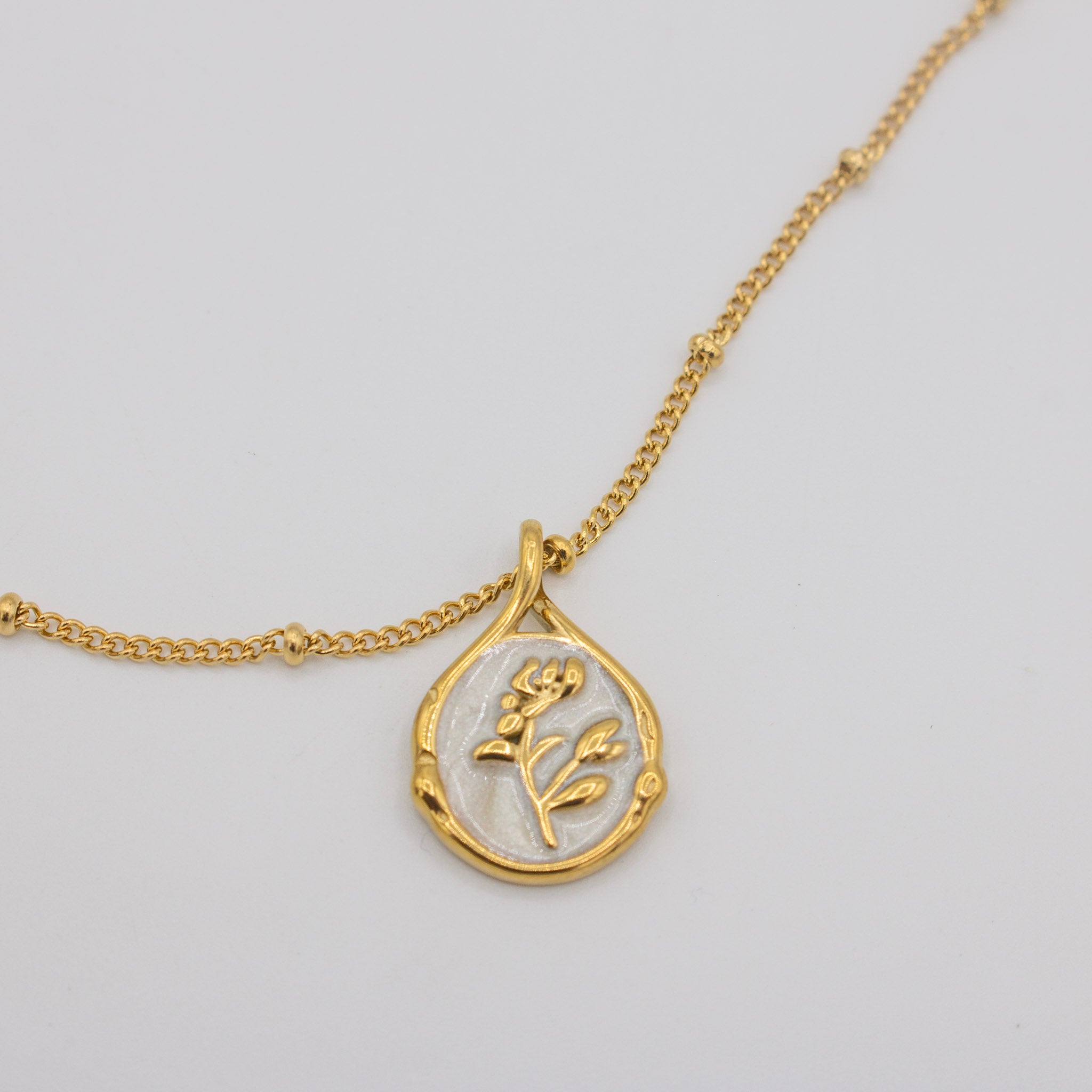 Whimsical Flower Charm Necklace