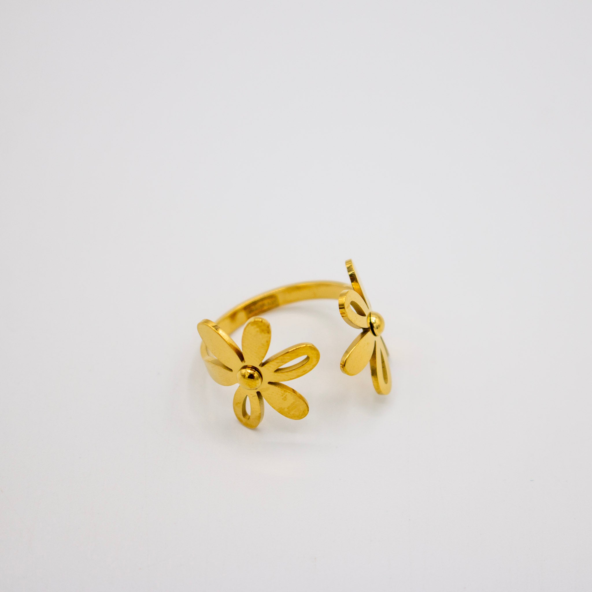 Flashy Flower Adjustable Ring