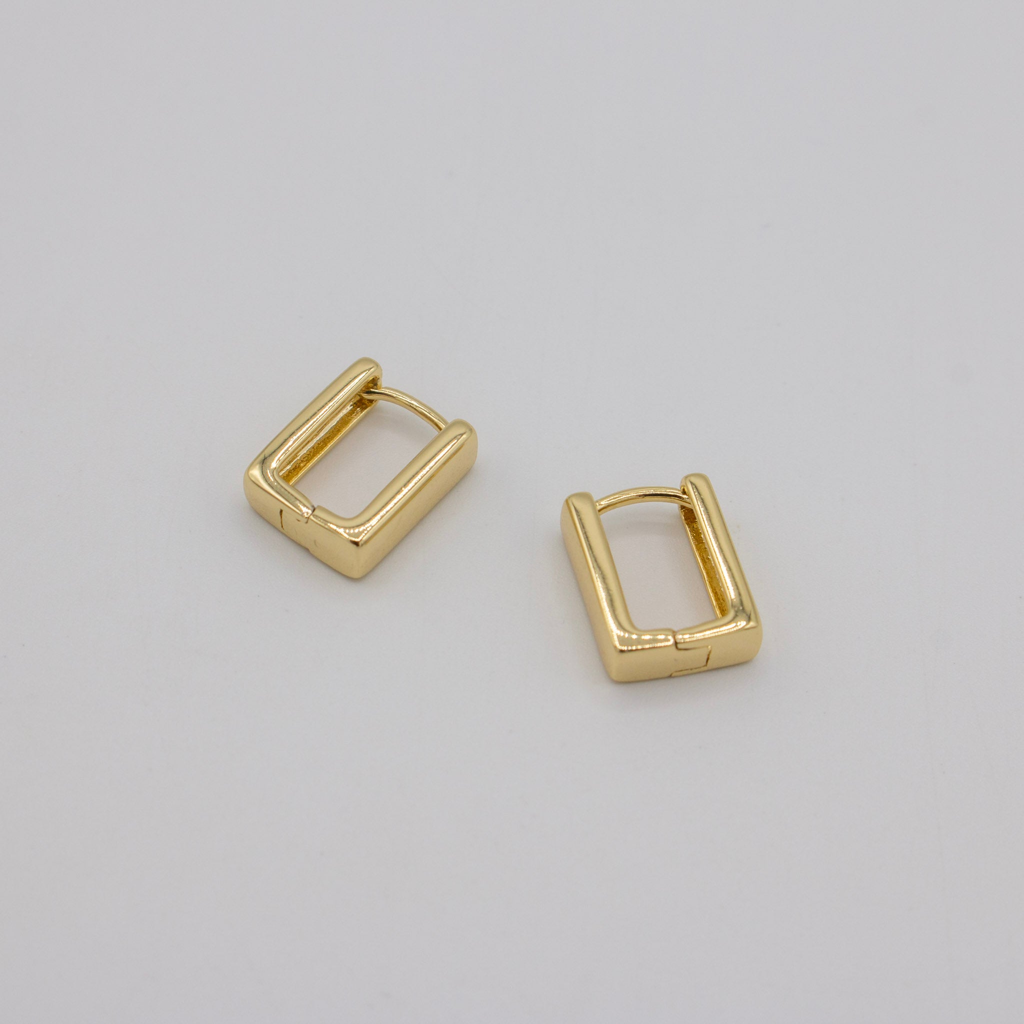 Dainty Square Hoops