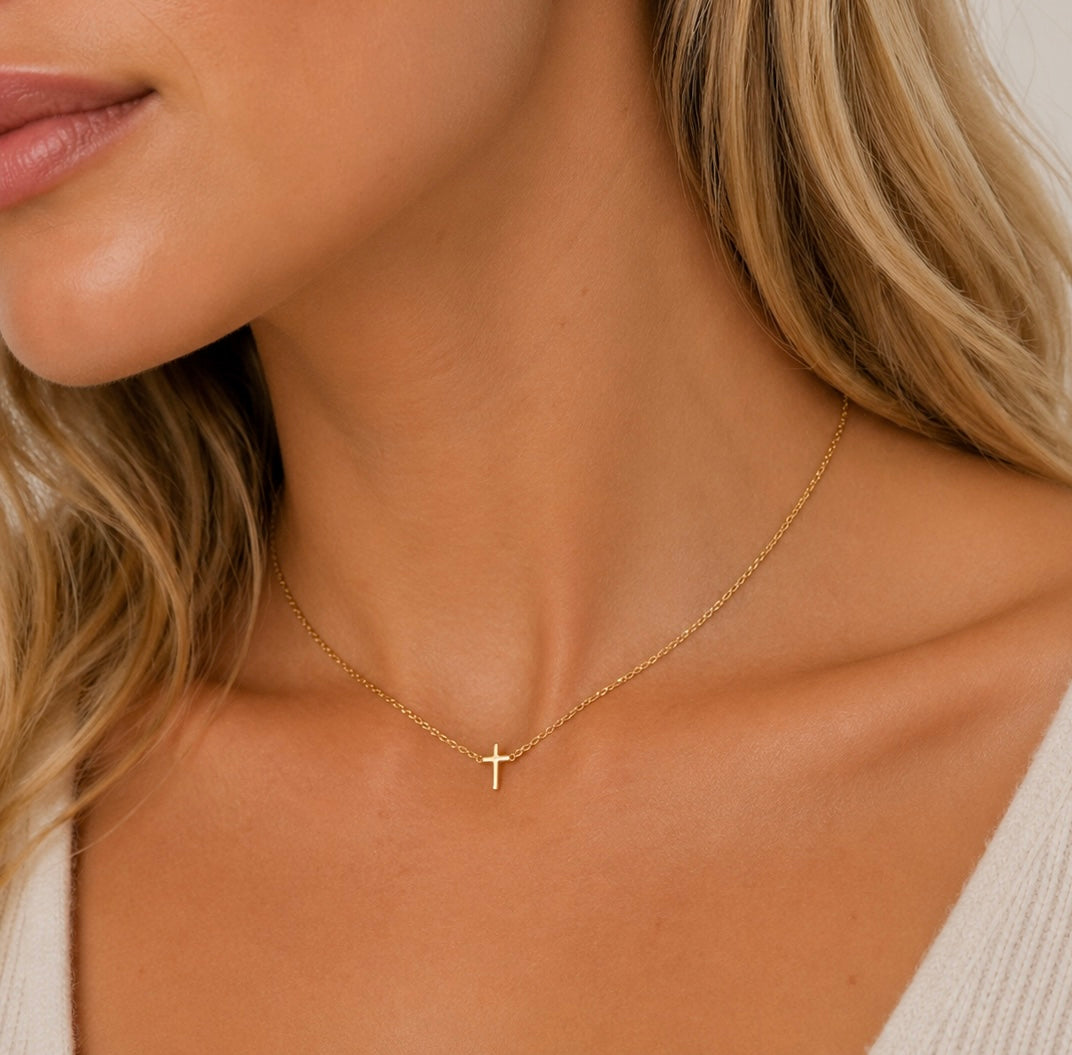 Thin Cross Necklace