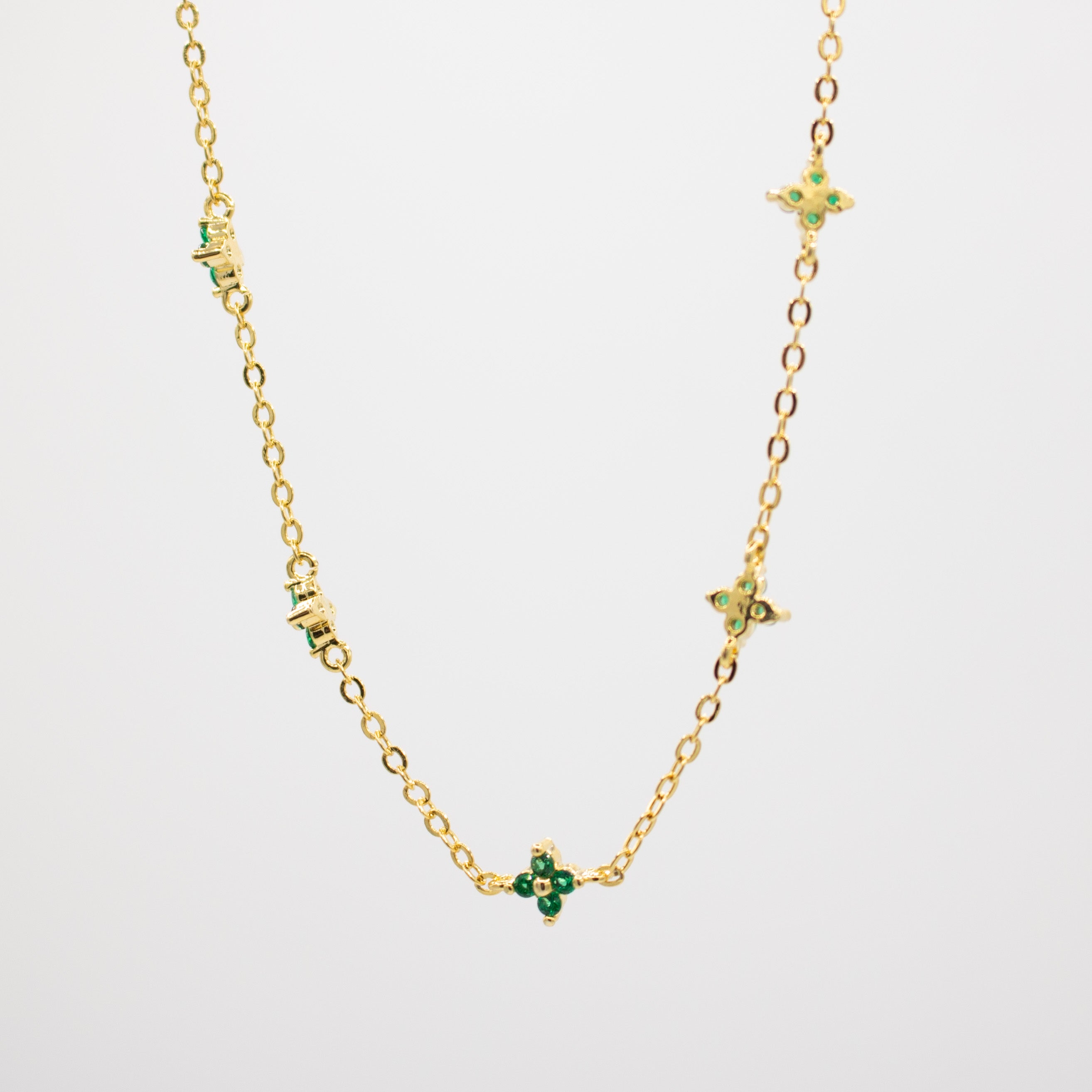 Green Clover Necklace