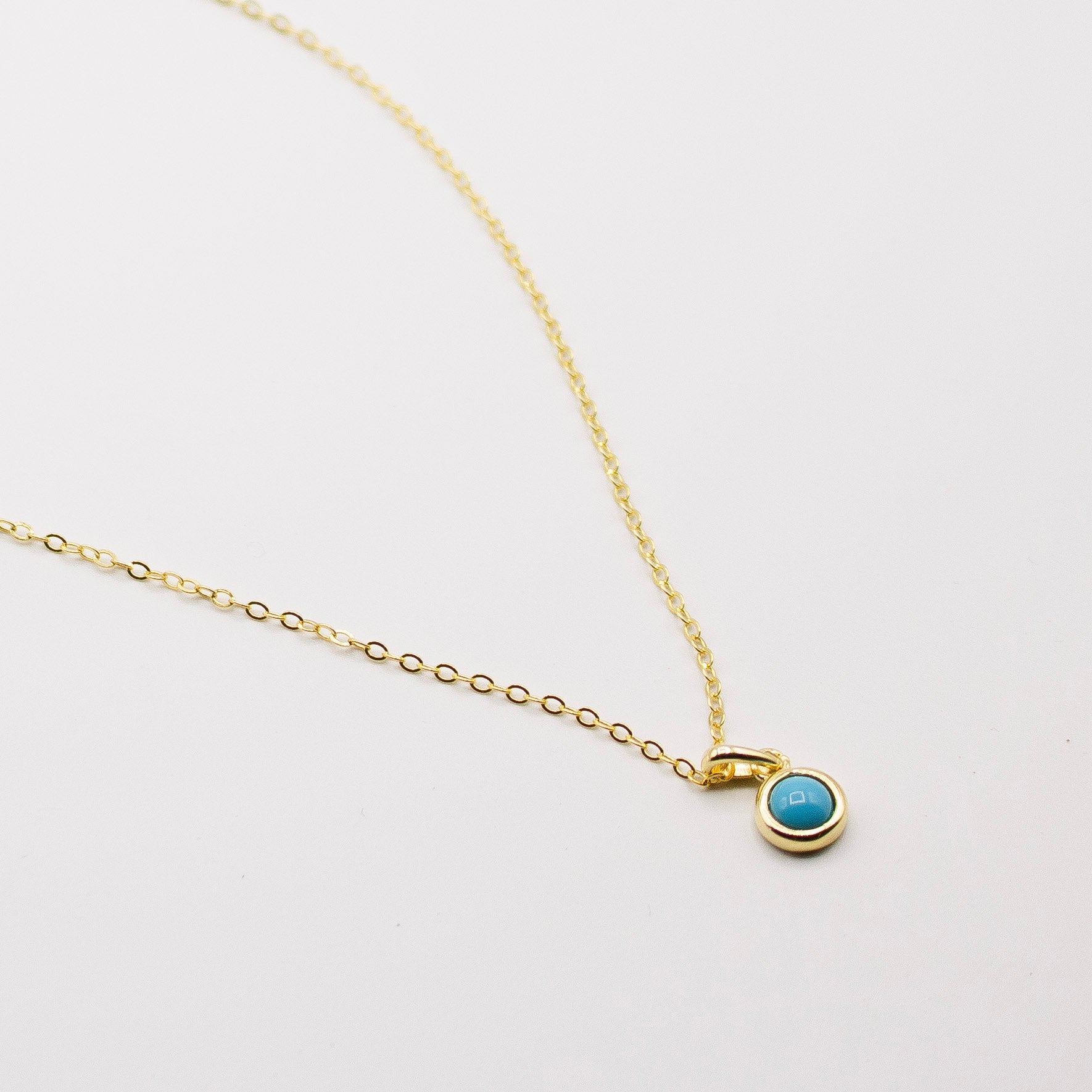 Turquoise Circle Necklace