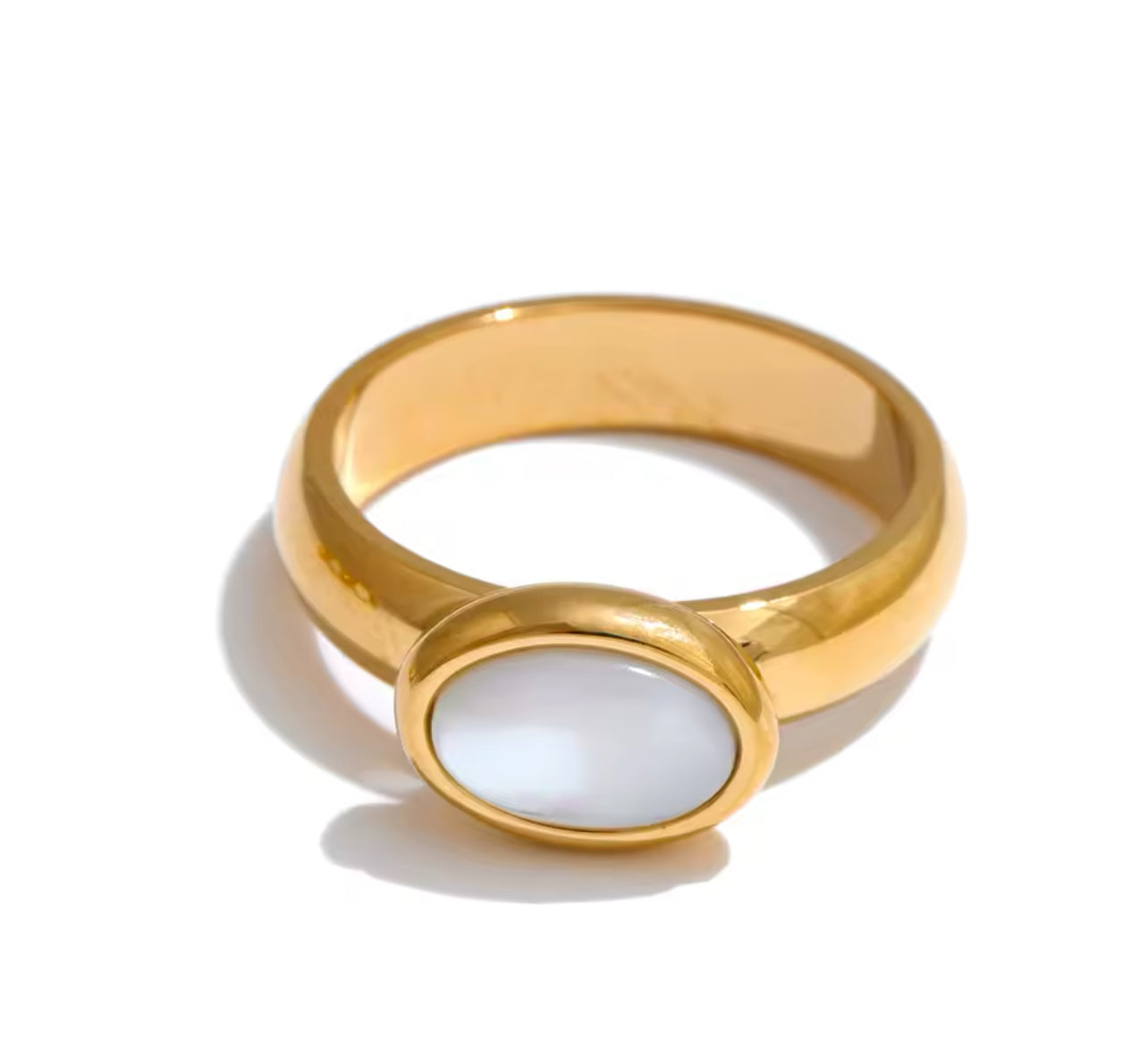 Shell thick band Ring