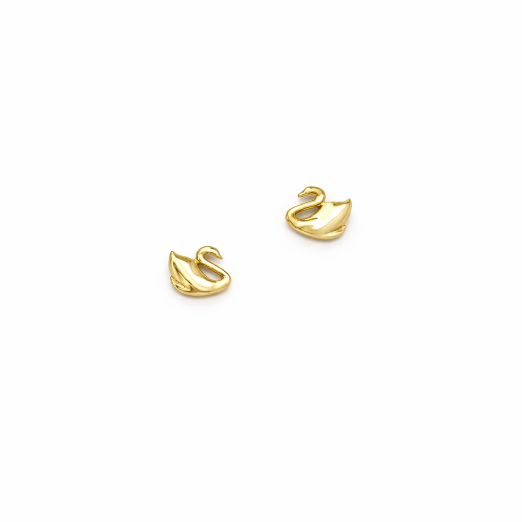 Dainty Swan Studs