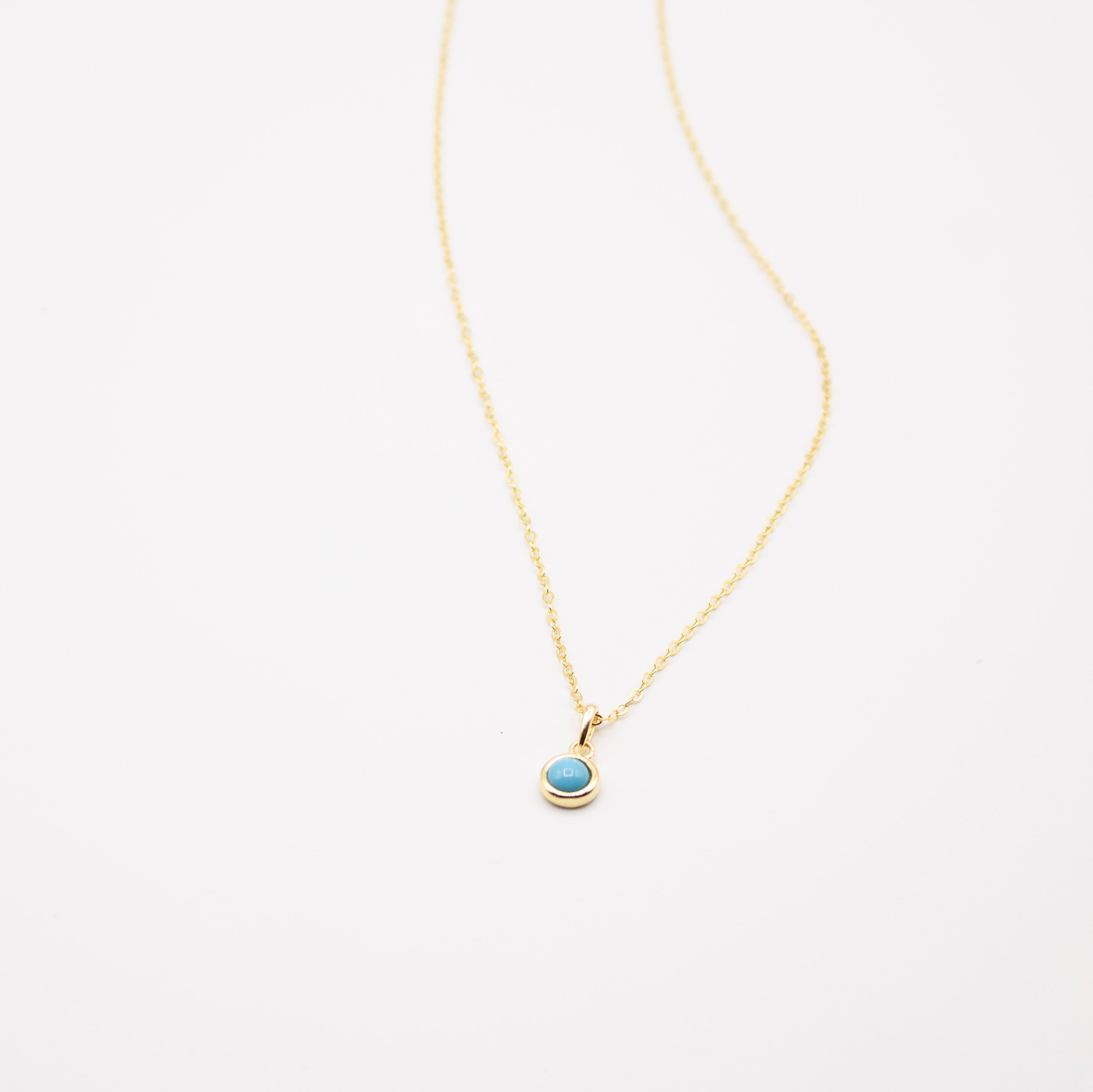 Turquoise Circle Necklace