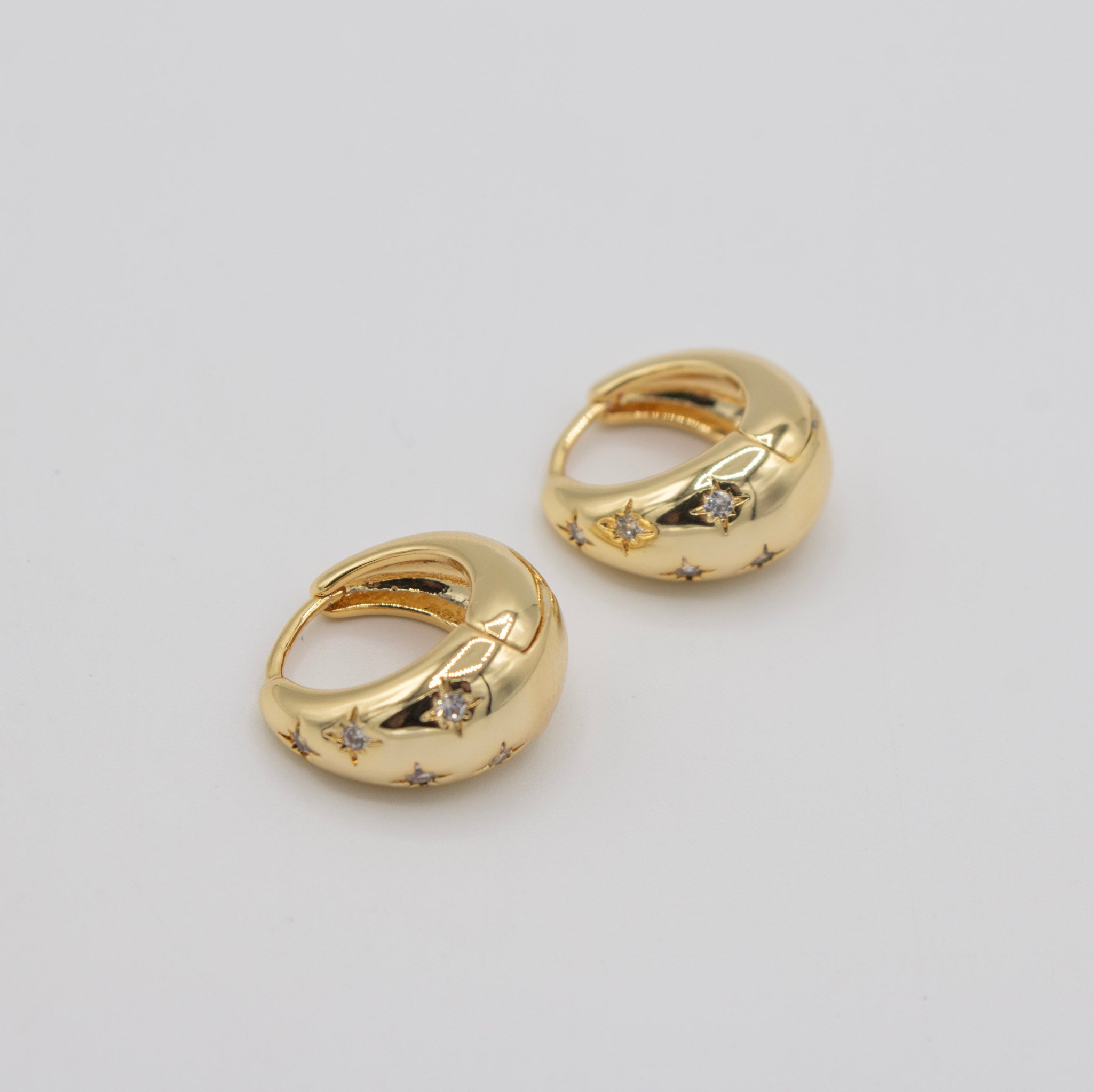Sparkle Cz Hoops