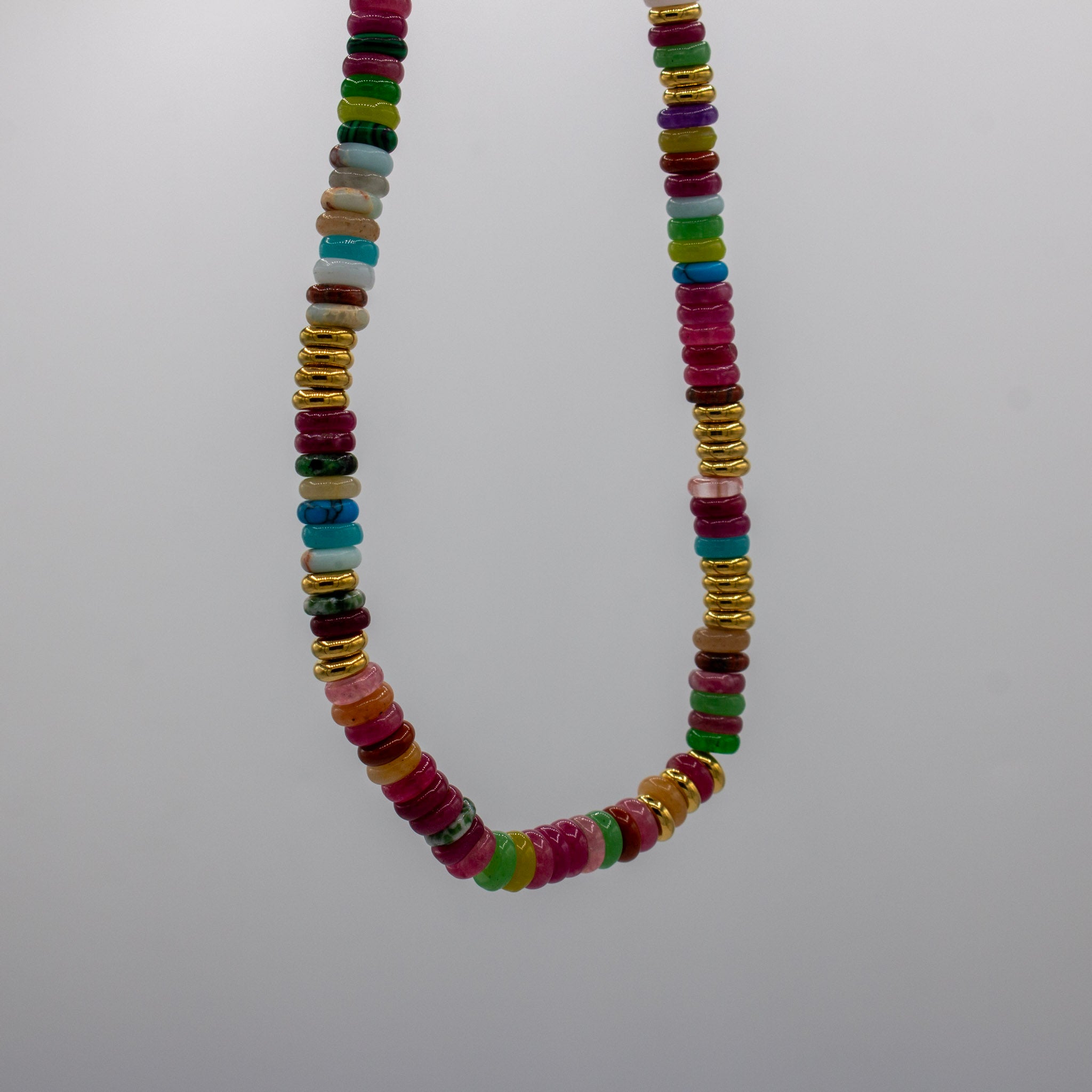 Multi Color Beaded Necklace