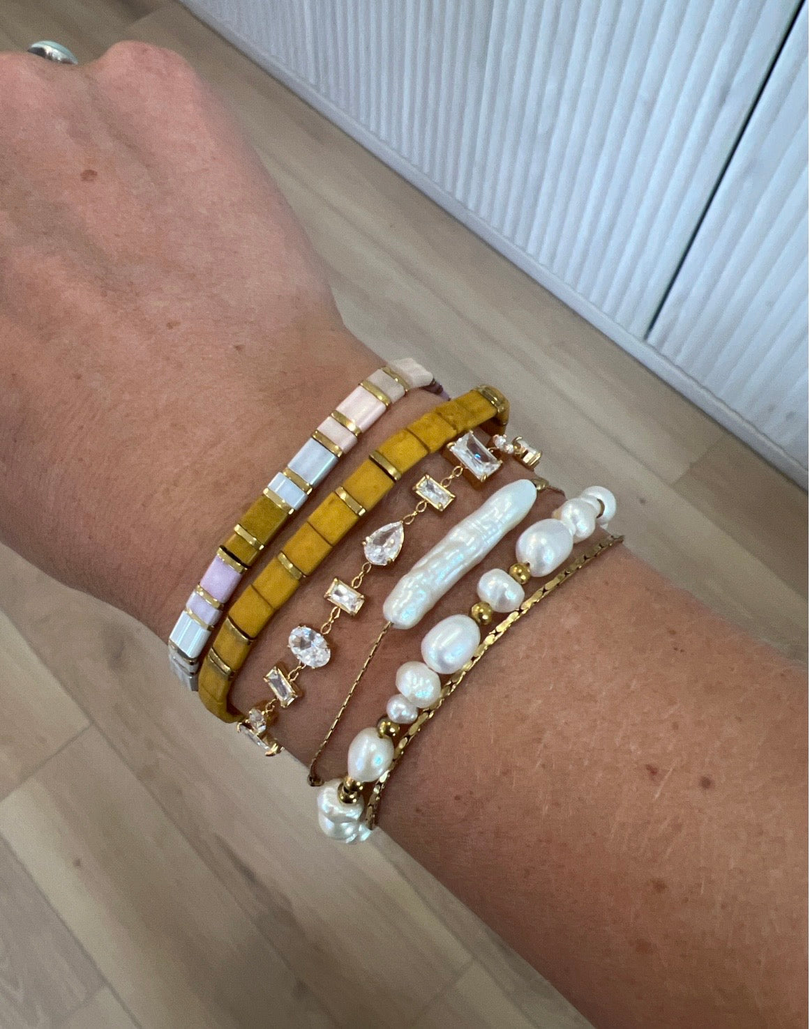 Custom beaded stretch - Sue