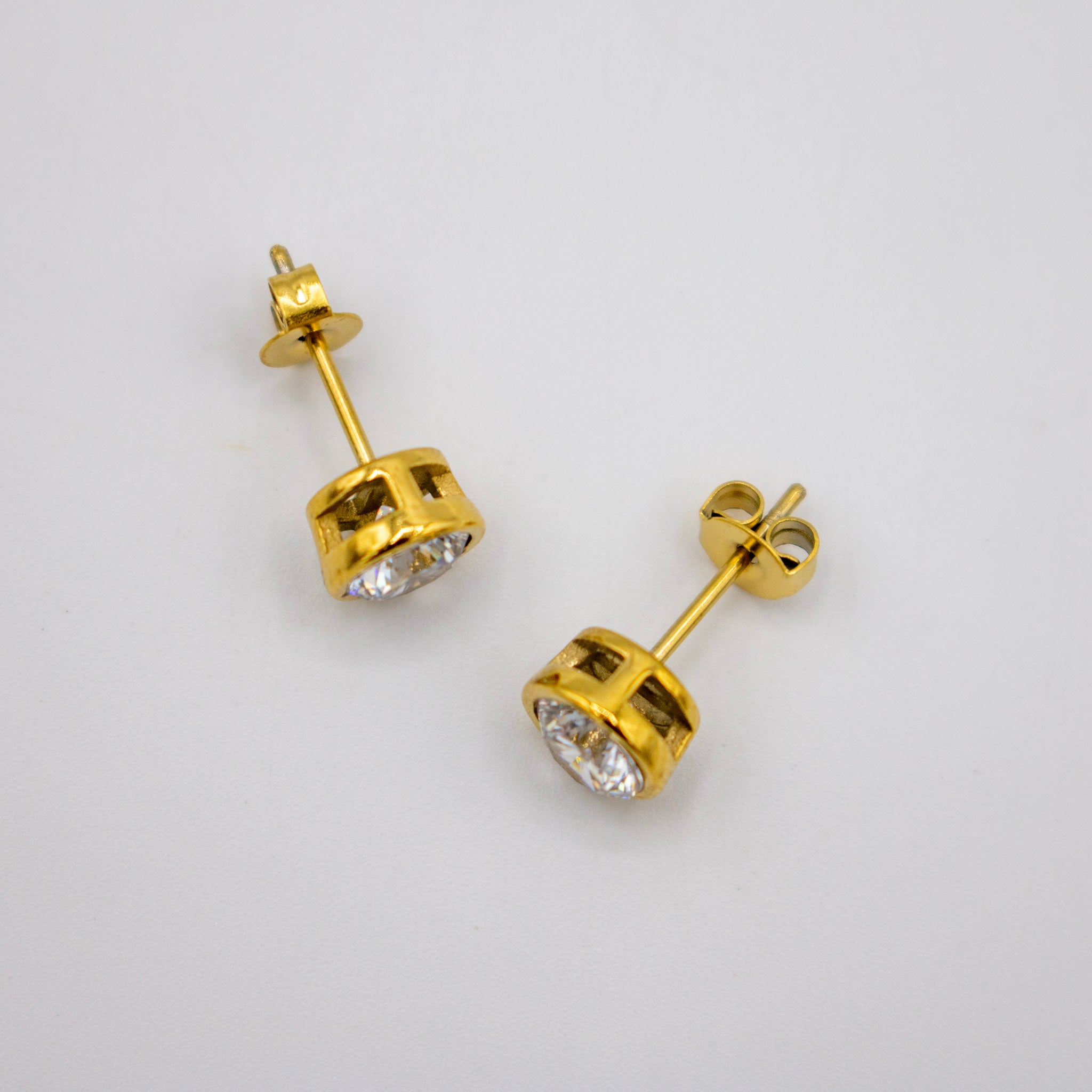 Round Cz Studs