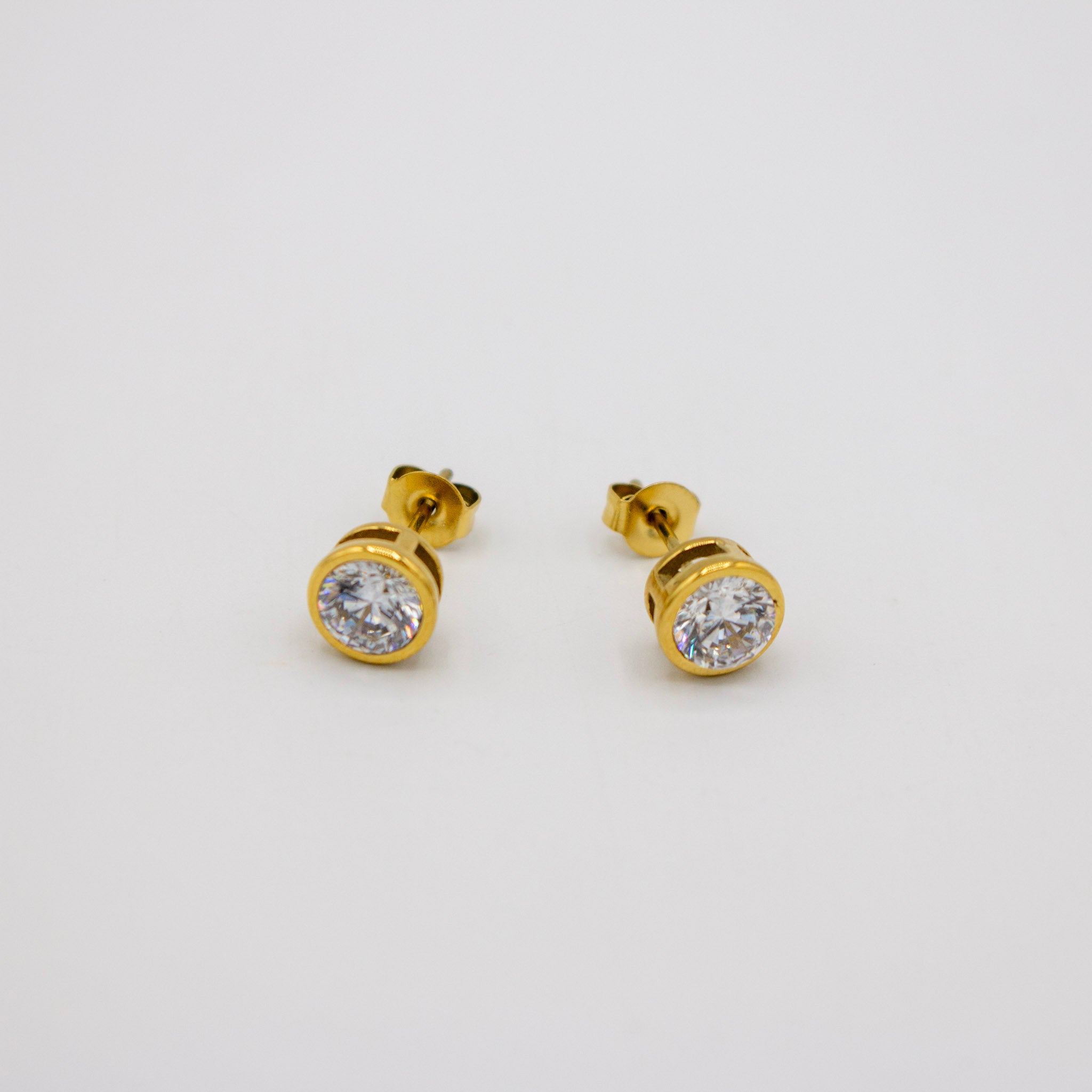 Round Cz Studs