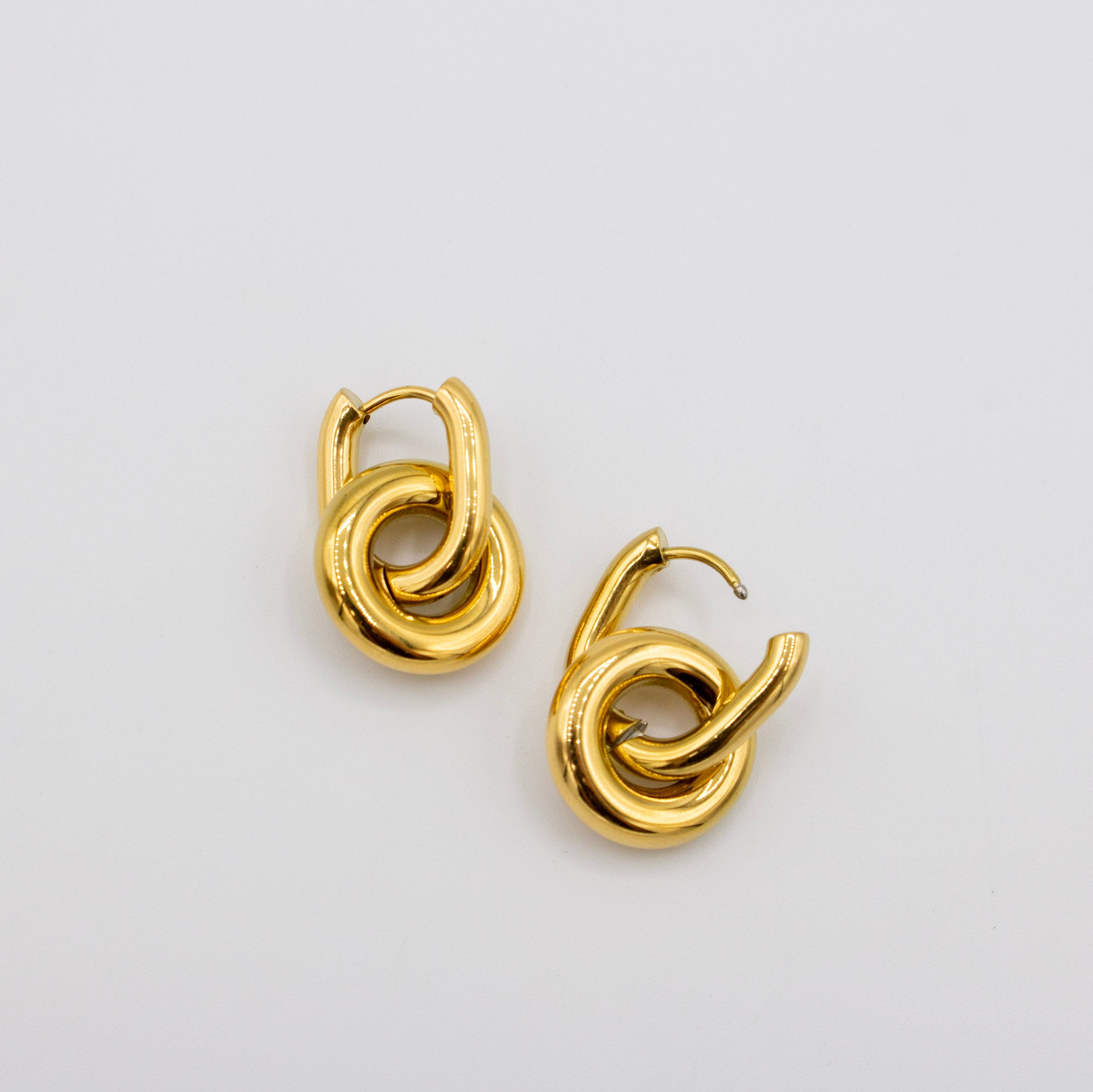 Circle Charm Dangle Earrings