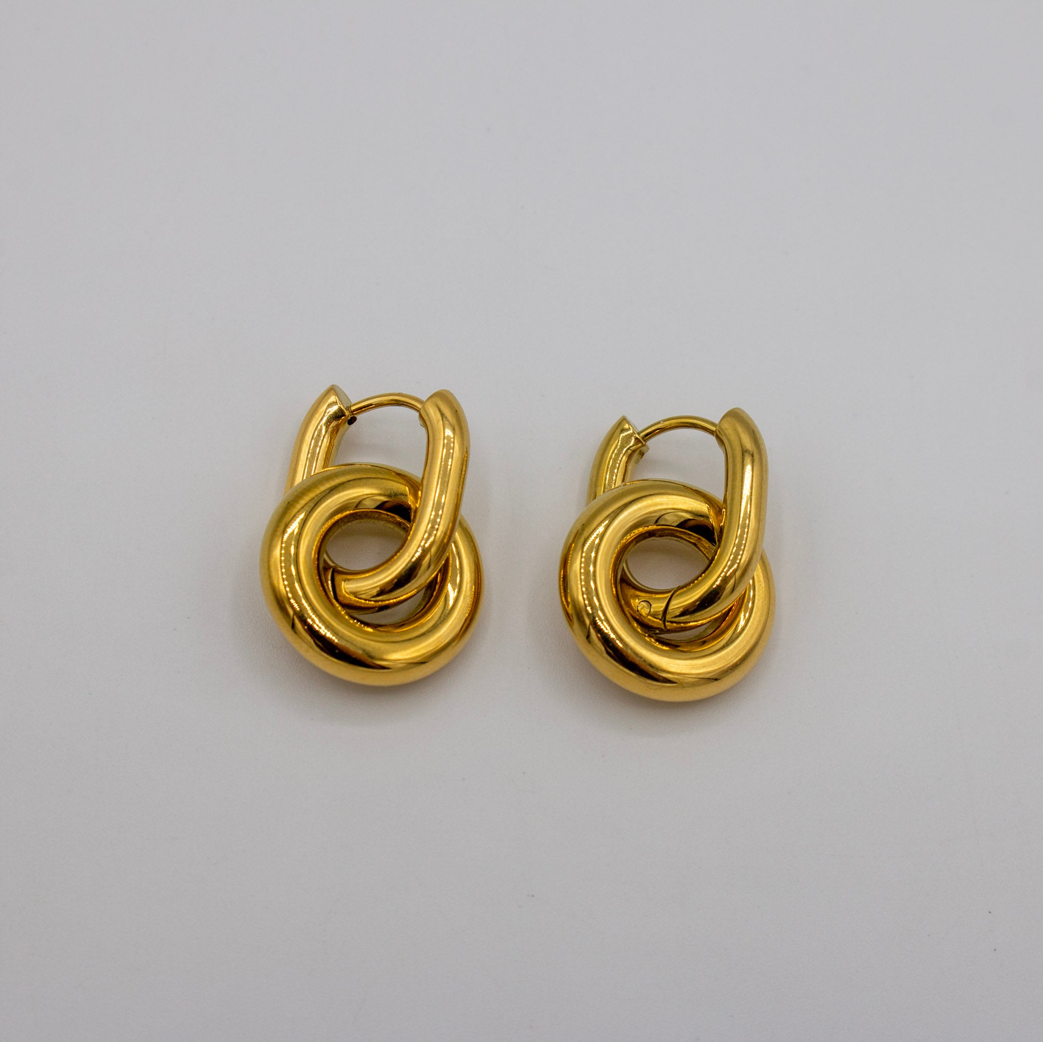 Circle Charm Dangle Earrings