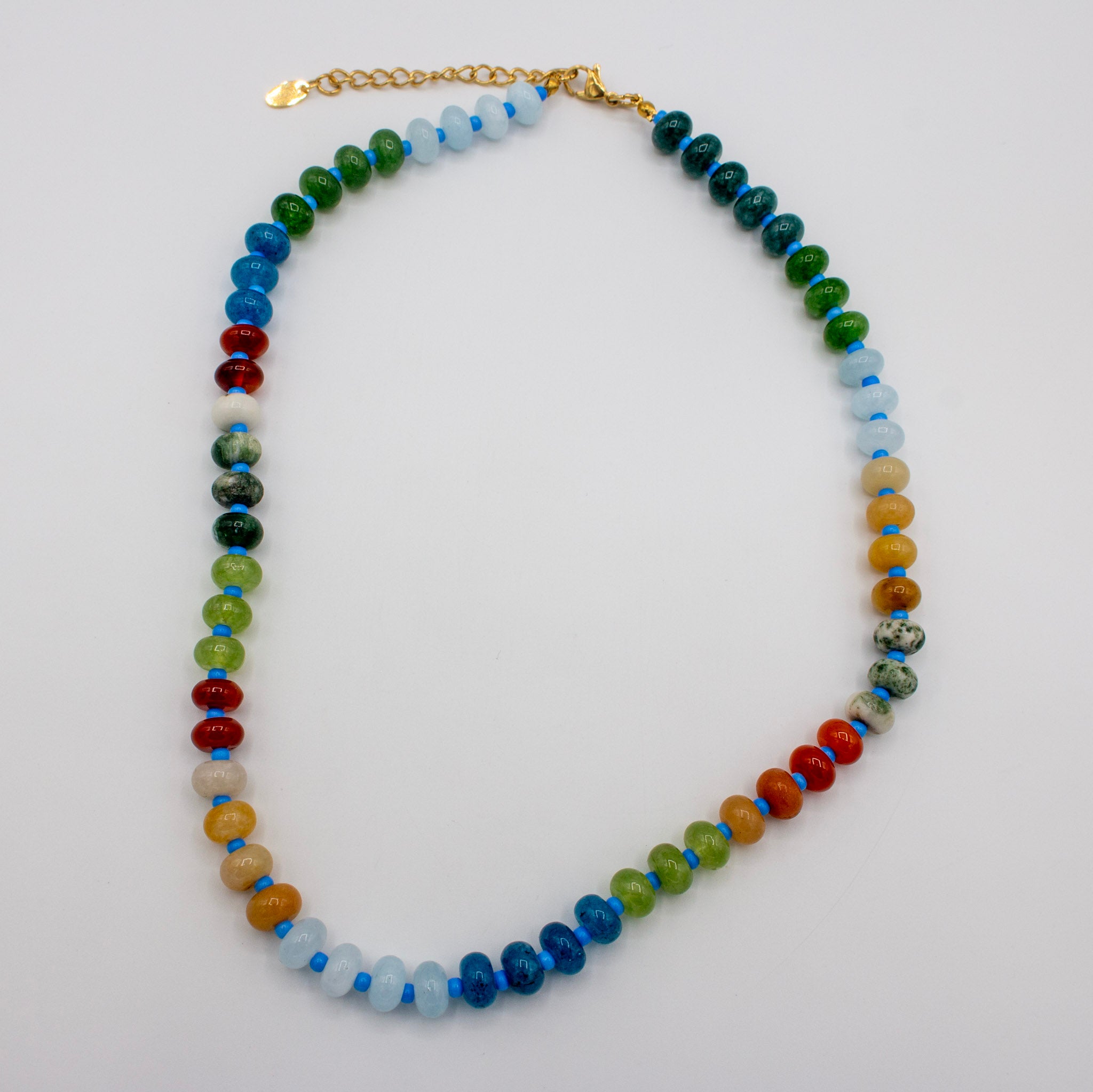 Natural Stone Blues Necklace