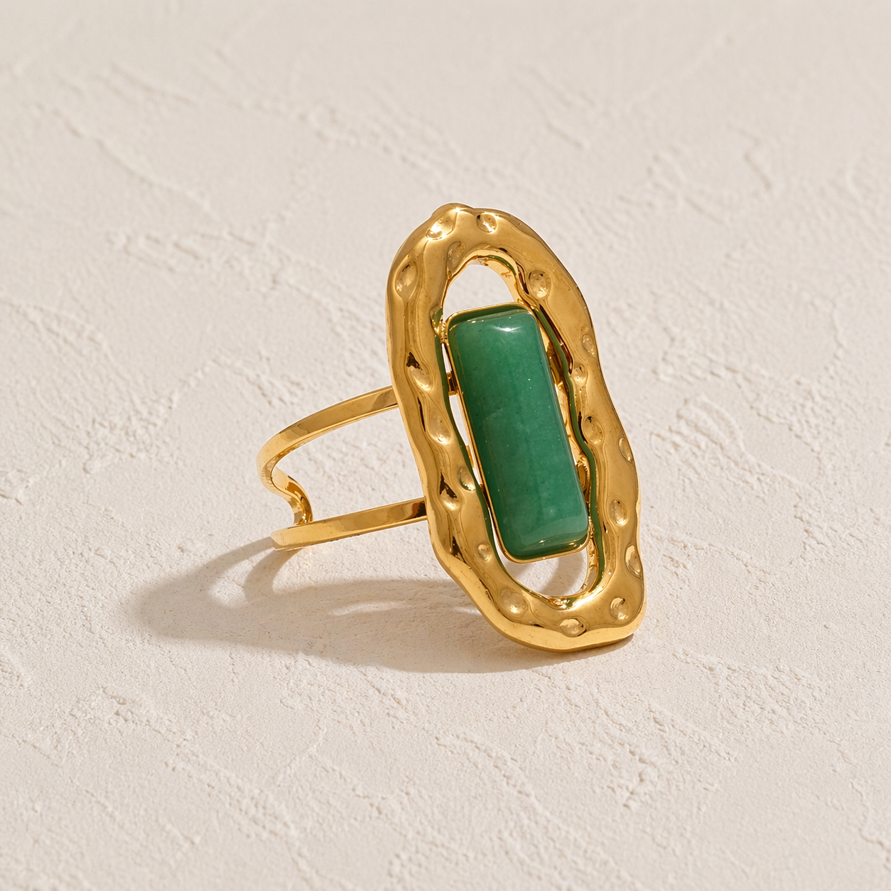 Green Agate Ring