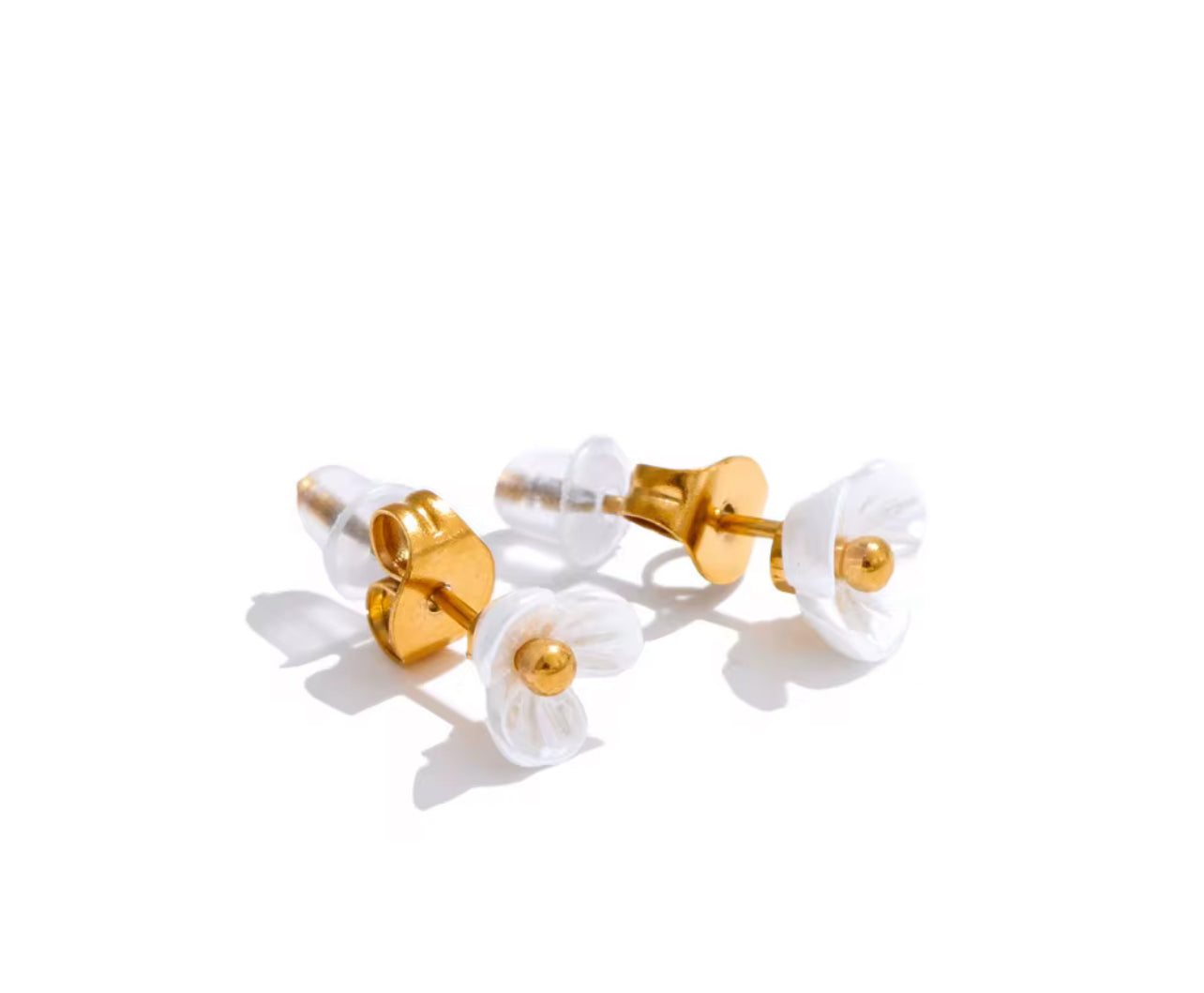 Shell Flower Studs