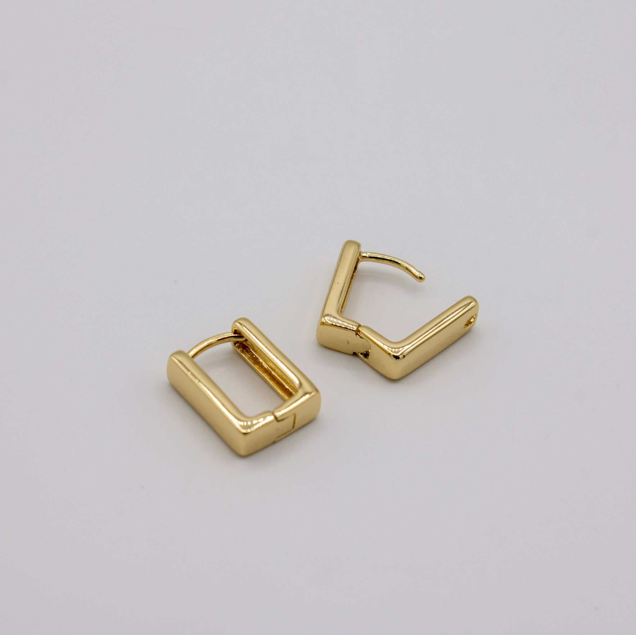 Dainty Square Hoops