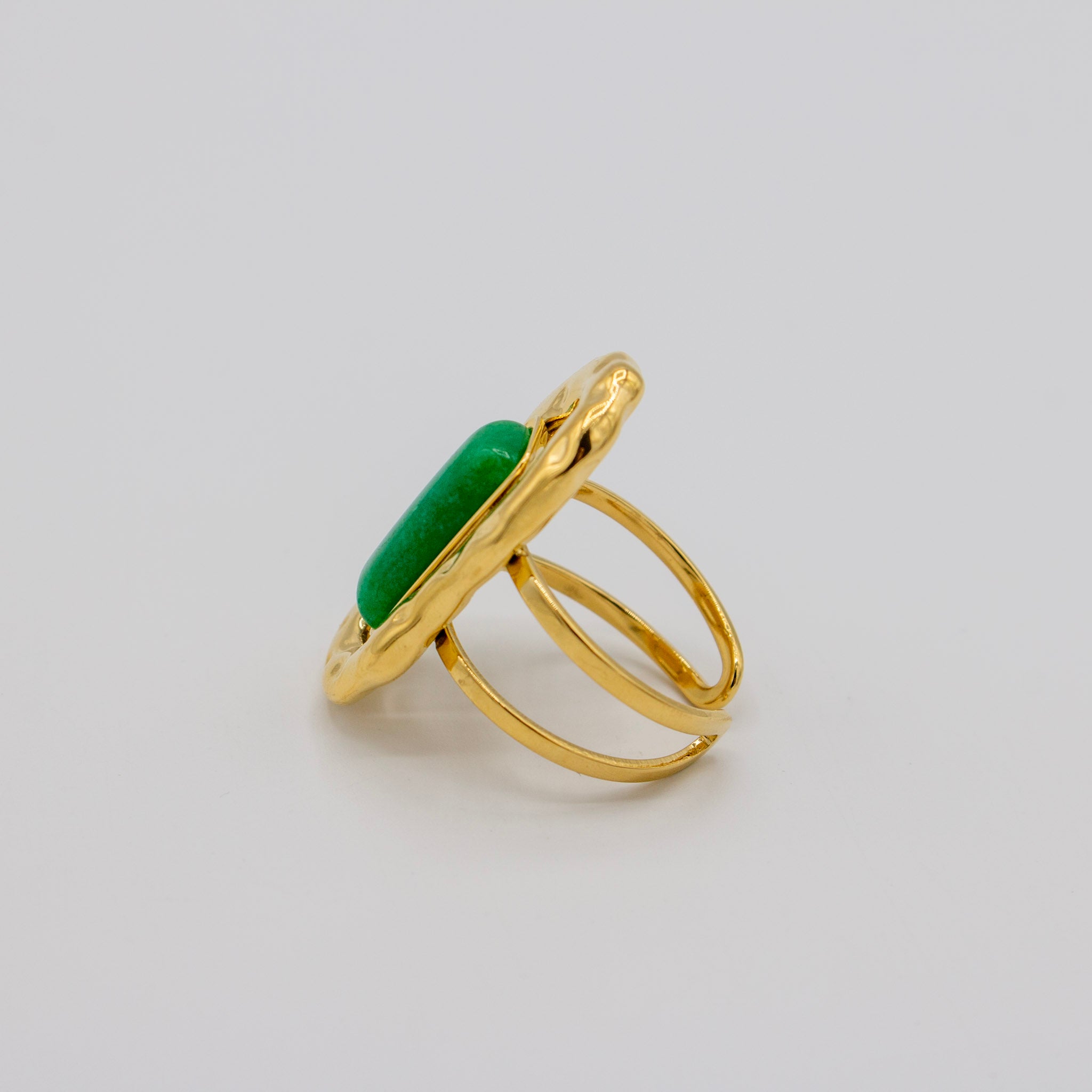 Green Agate Ring