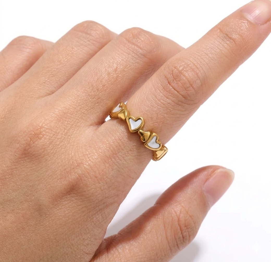 Hearts of Shell Ring