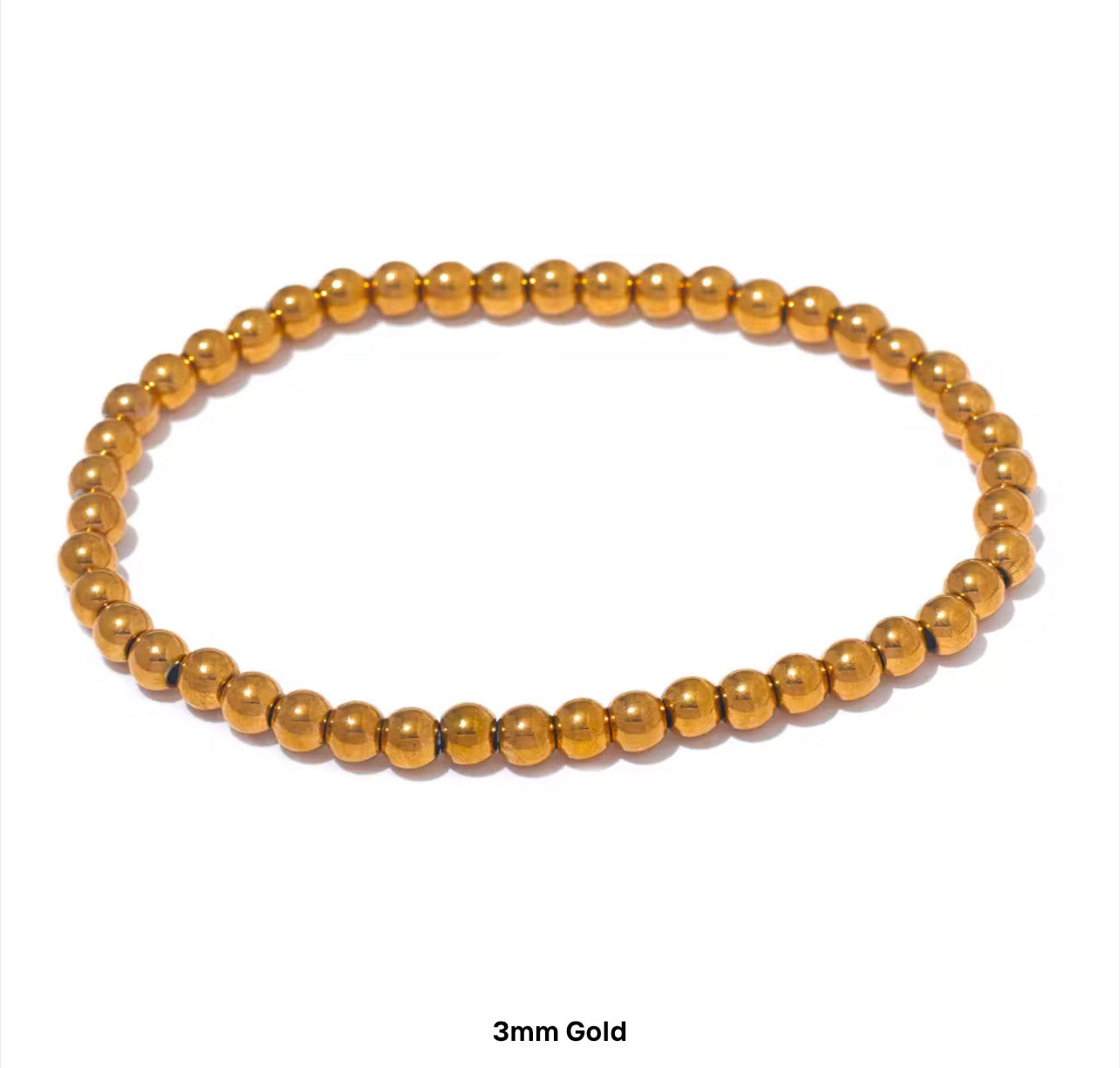 Beaded Stretch Bracelet- 3mm