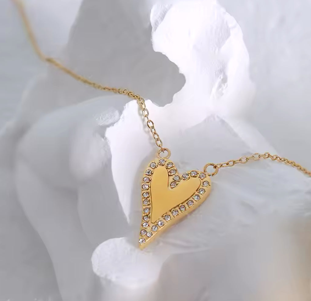 Cz Heart Necklace