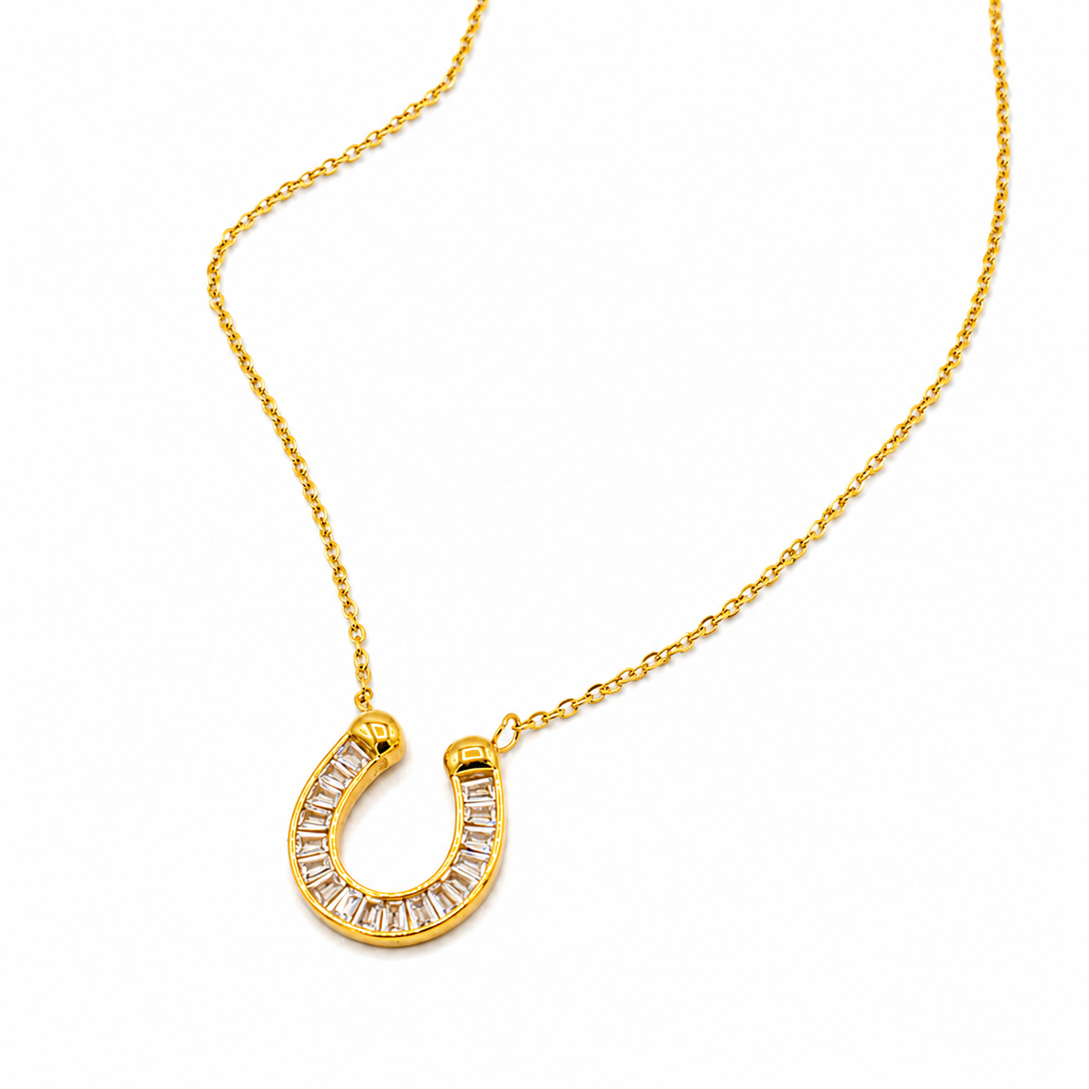 CZ Horseshoe Necklace