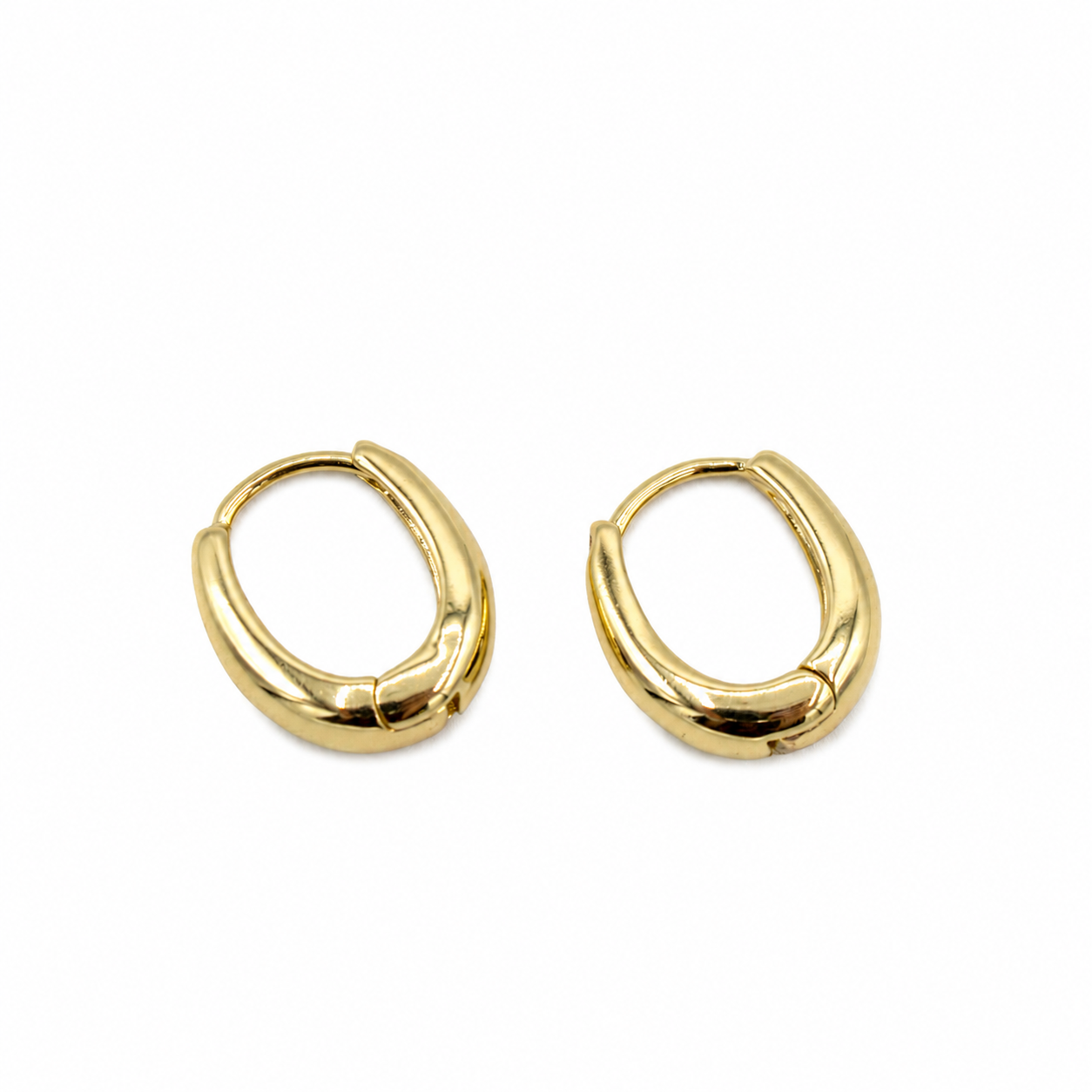 Oval Gold Huggies