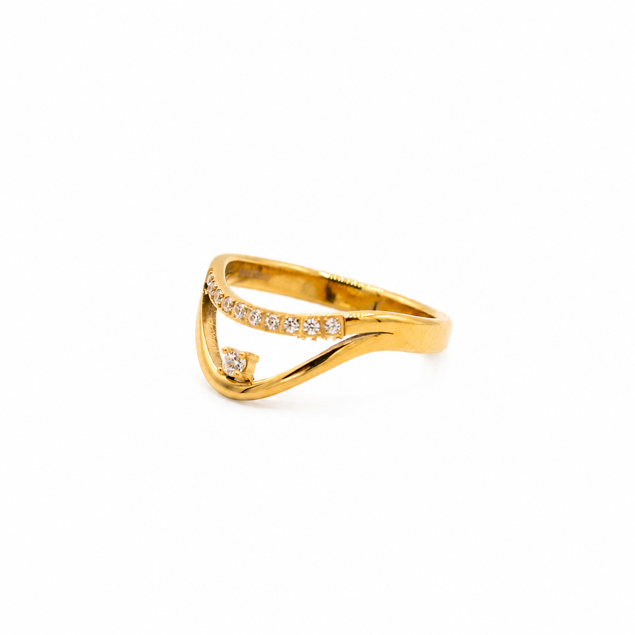 Sparkle Double Layer Ring