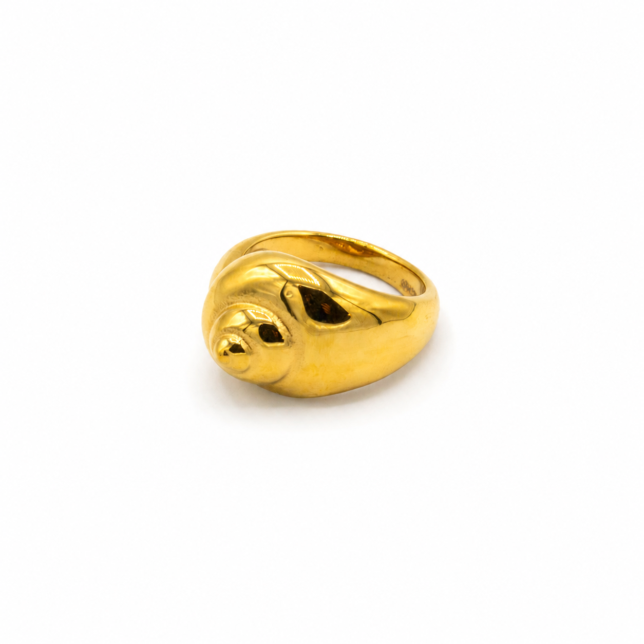 Golden Spiral Shell Ring