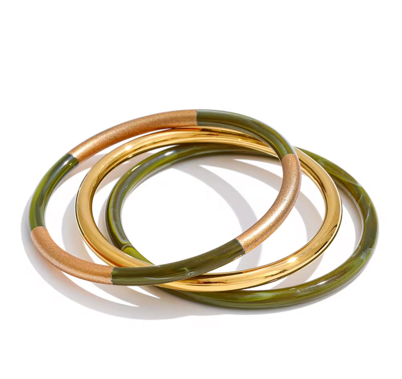 Green Resin Bangle