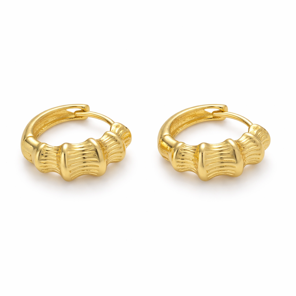 Vermeil Ruffled Huggies