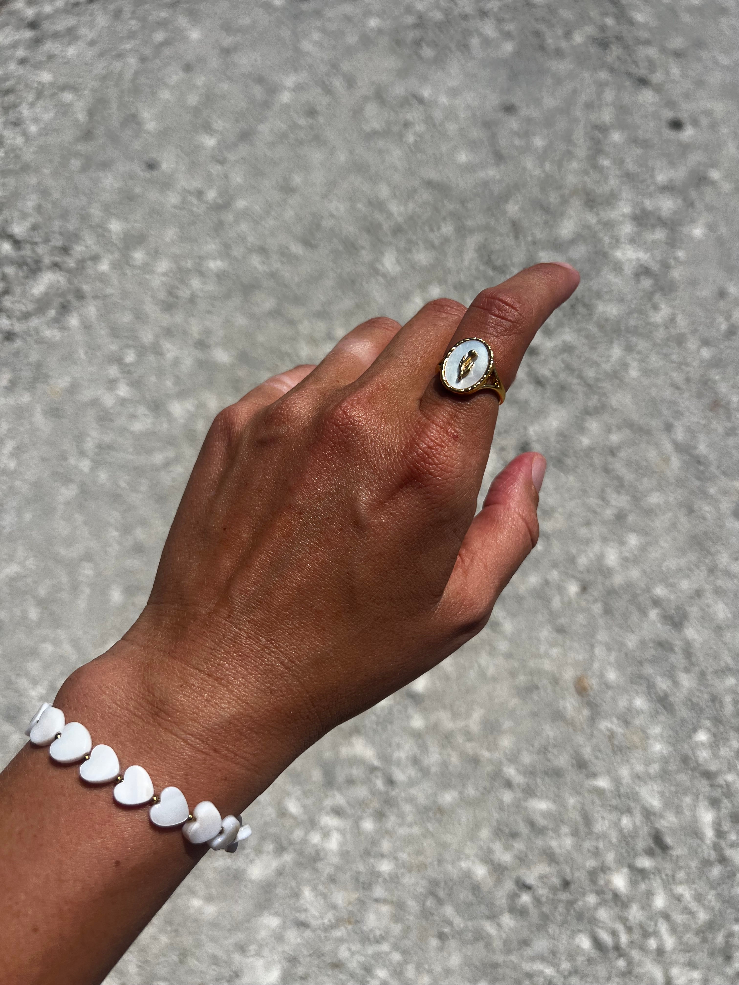 Heart Pearl Bracelet