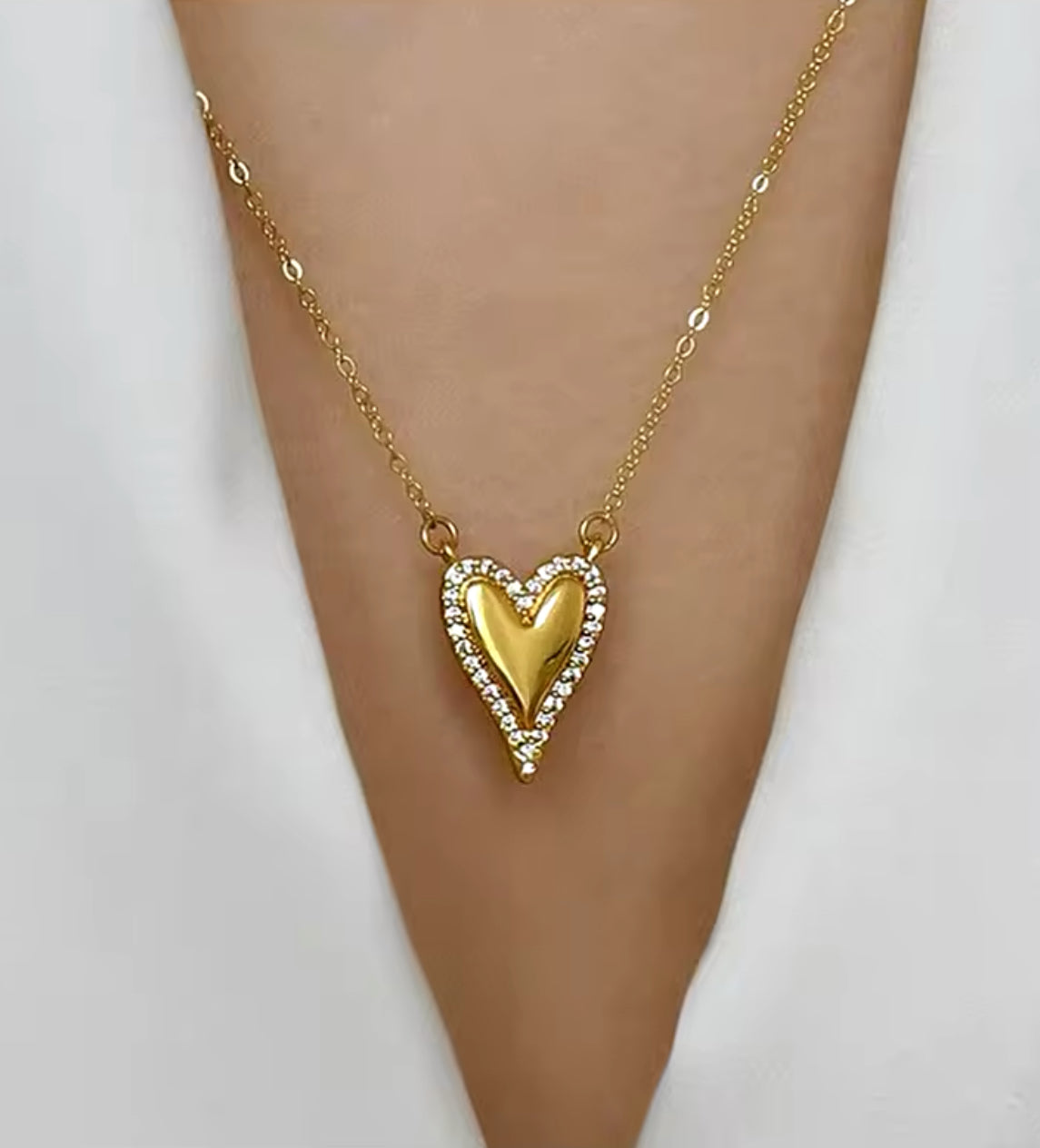 Cz Heart Necklace