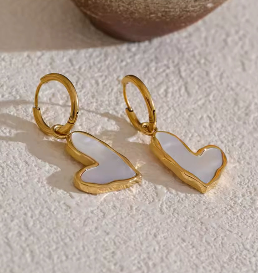 Heart Dangle Earrings