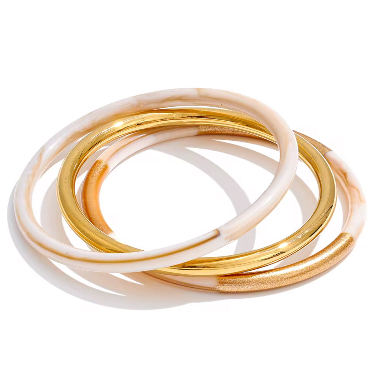 Cream Resin Bangle