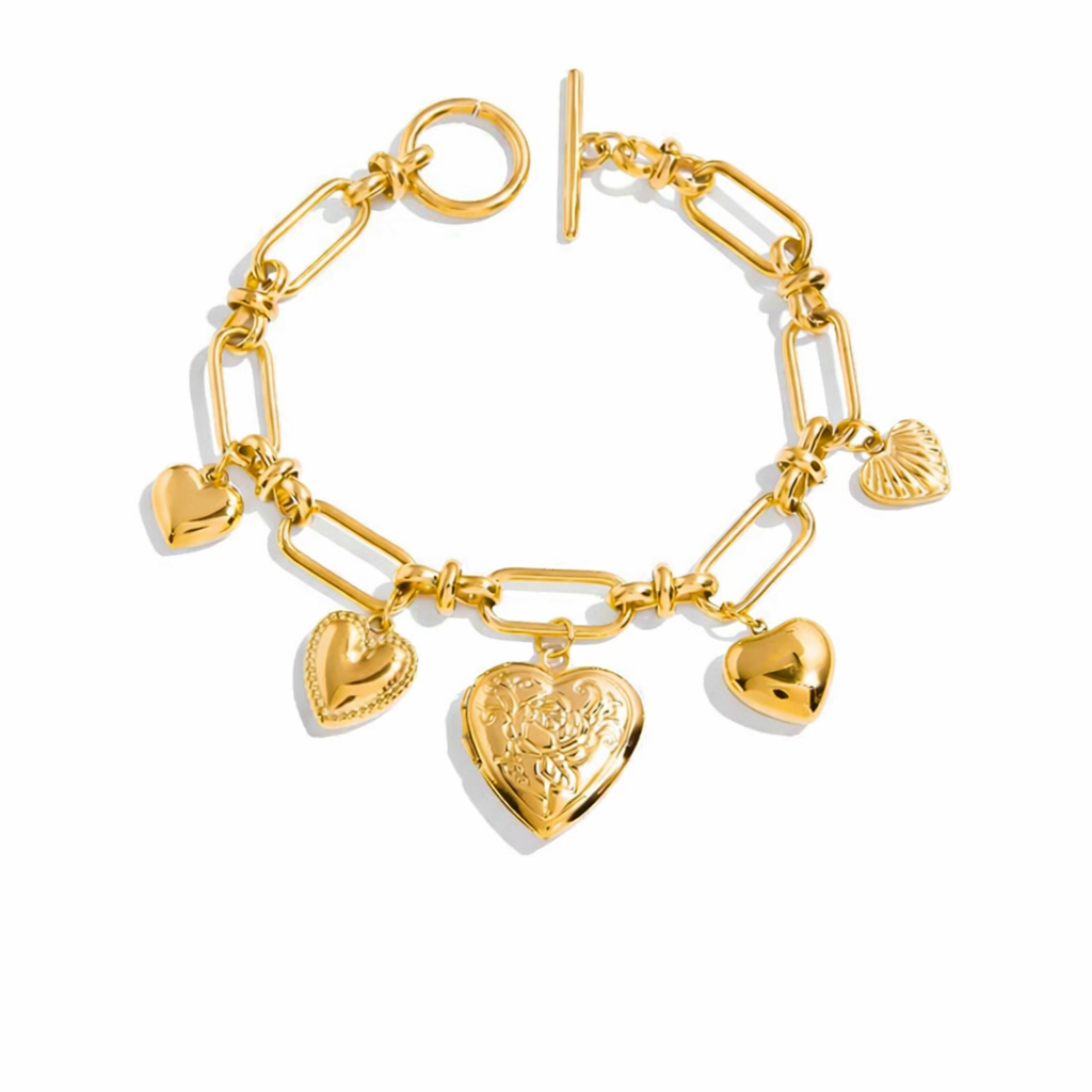 Heart Charm Bracelet