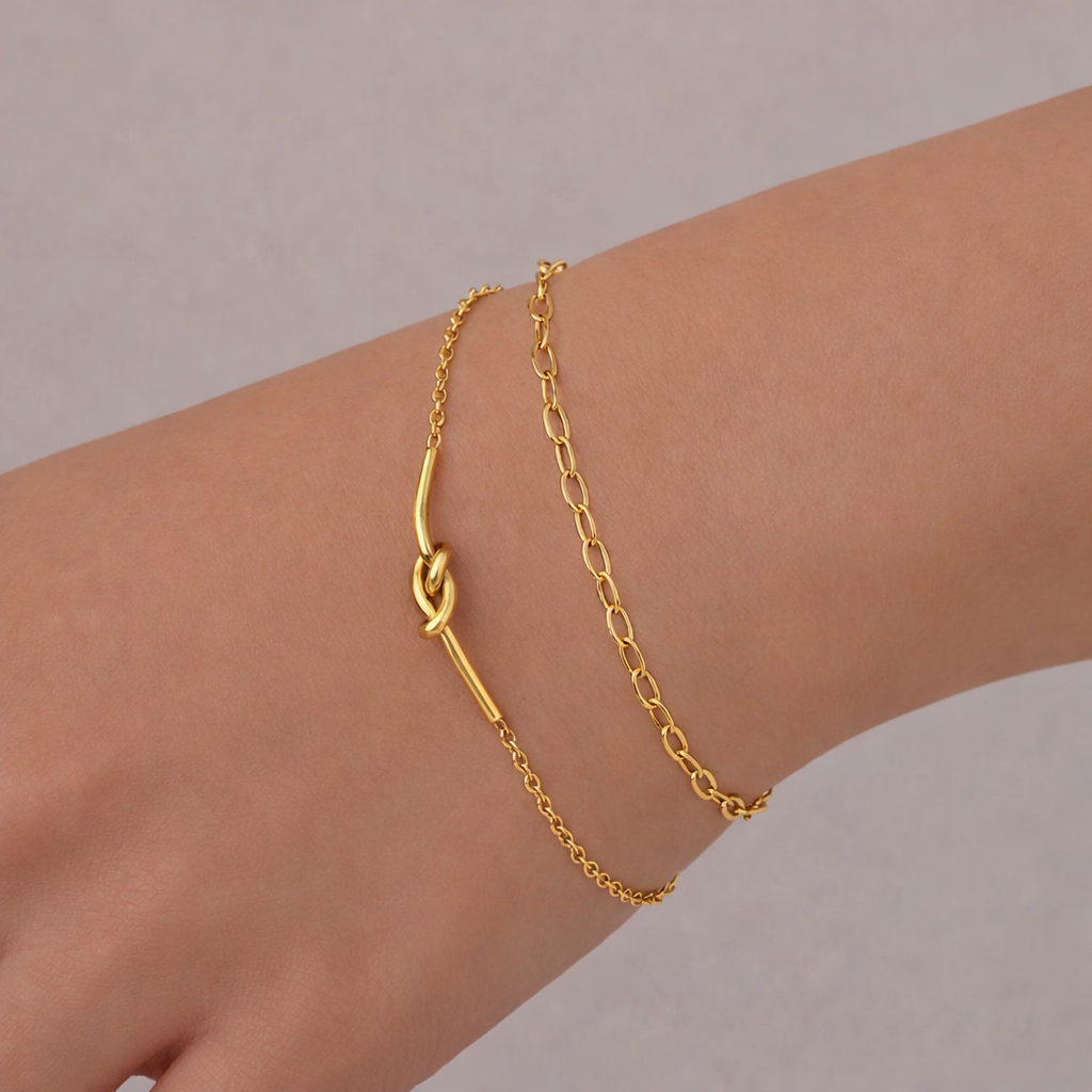 Double Layer Knot Bracelet