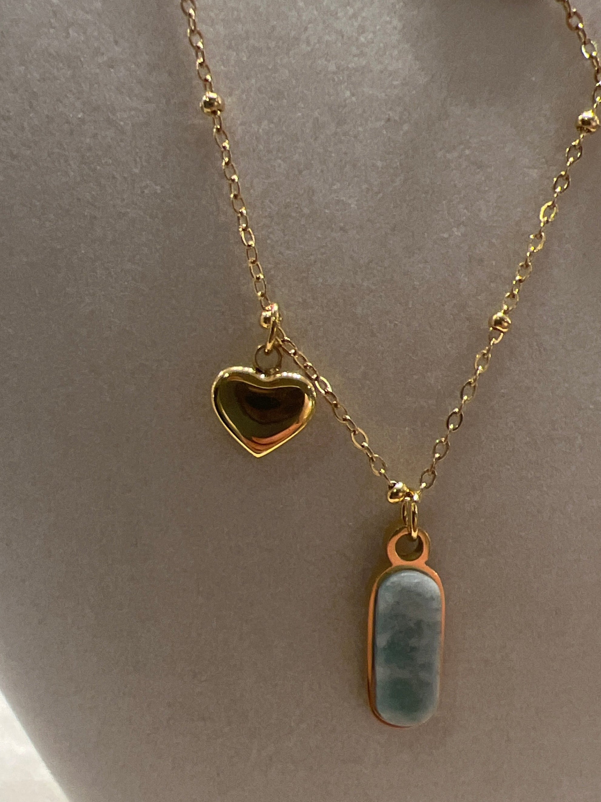 Jade with Heart Necklace