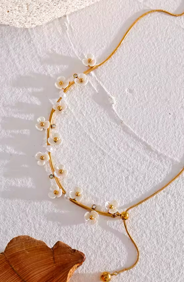 Flower Cascade Necklace