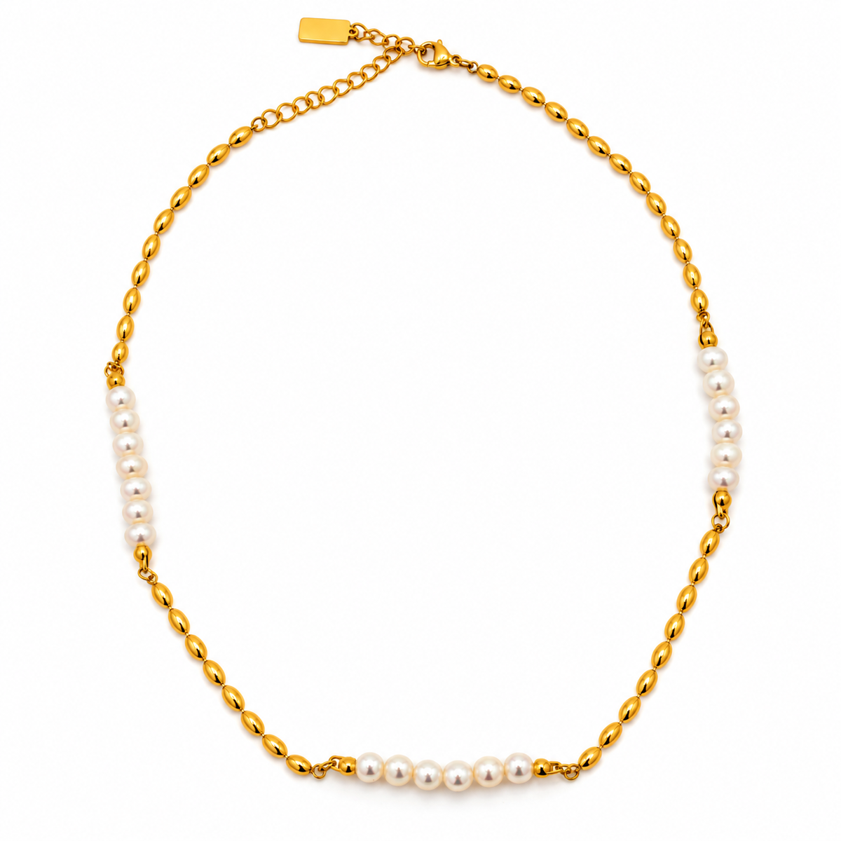 Gold Pearl Necklace