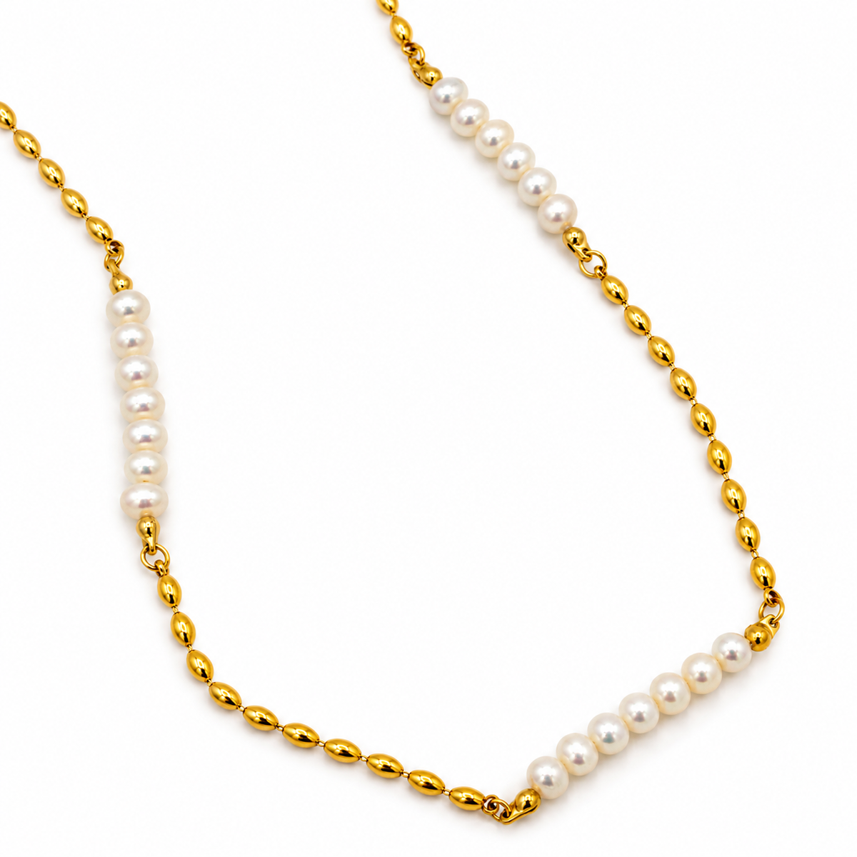 Gold Pearl Necklace