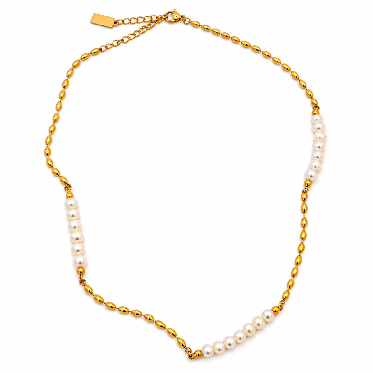 Gold Pearl Necklace