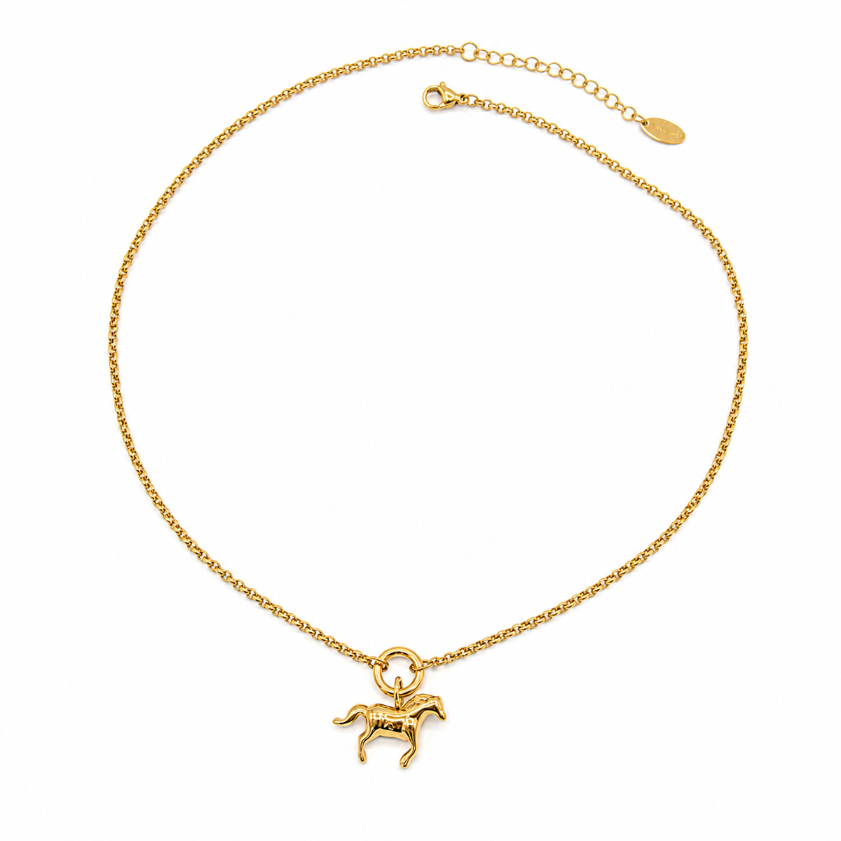 Horse Charm Gold Necklace