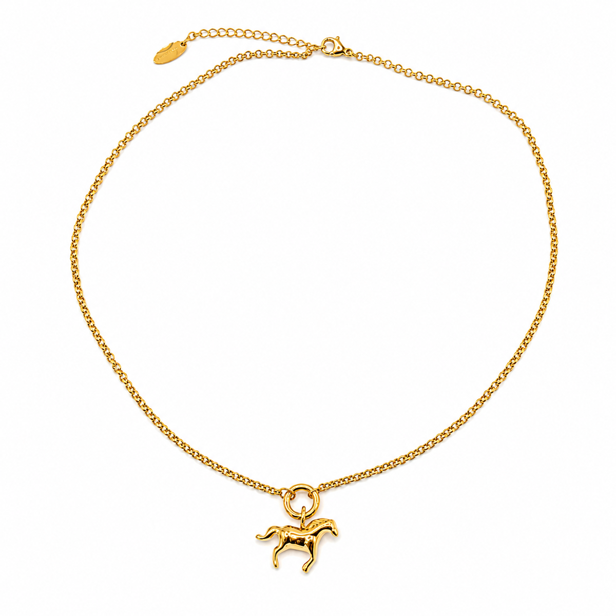 Horse Charm Gold Necklace
