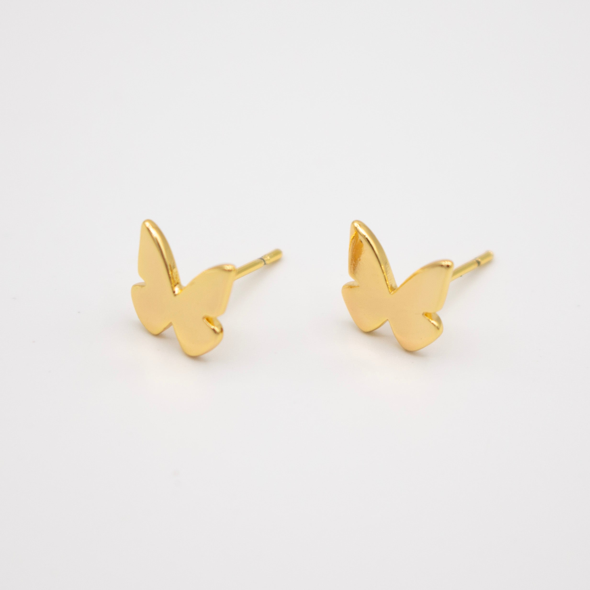 Golden Butterfly Studs