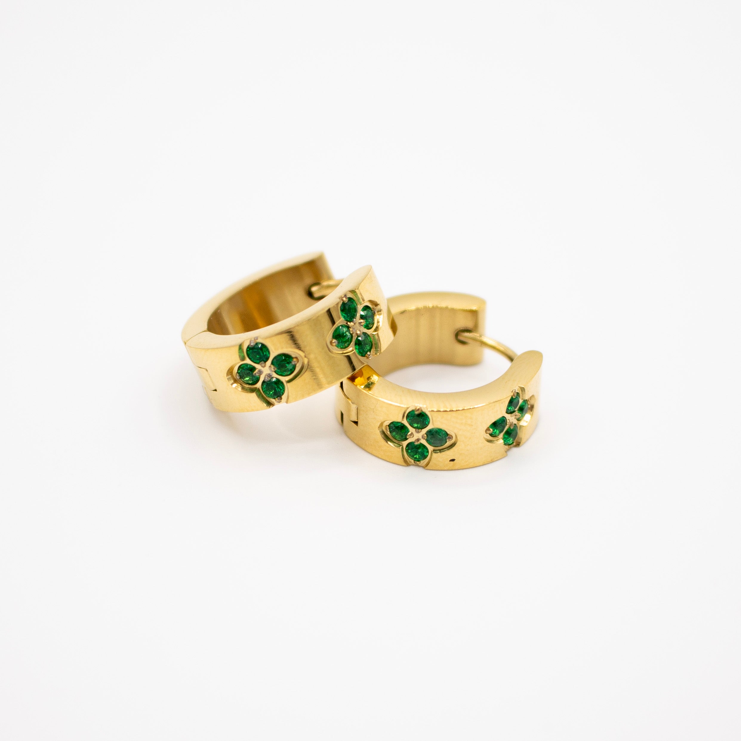 Green Clover Earrings