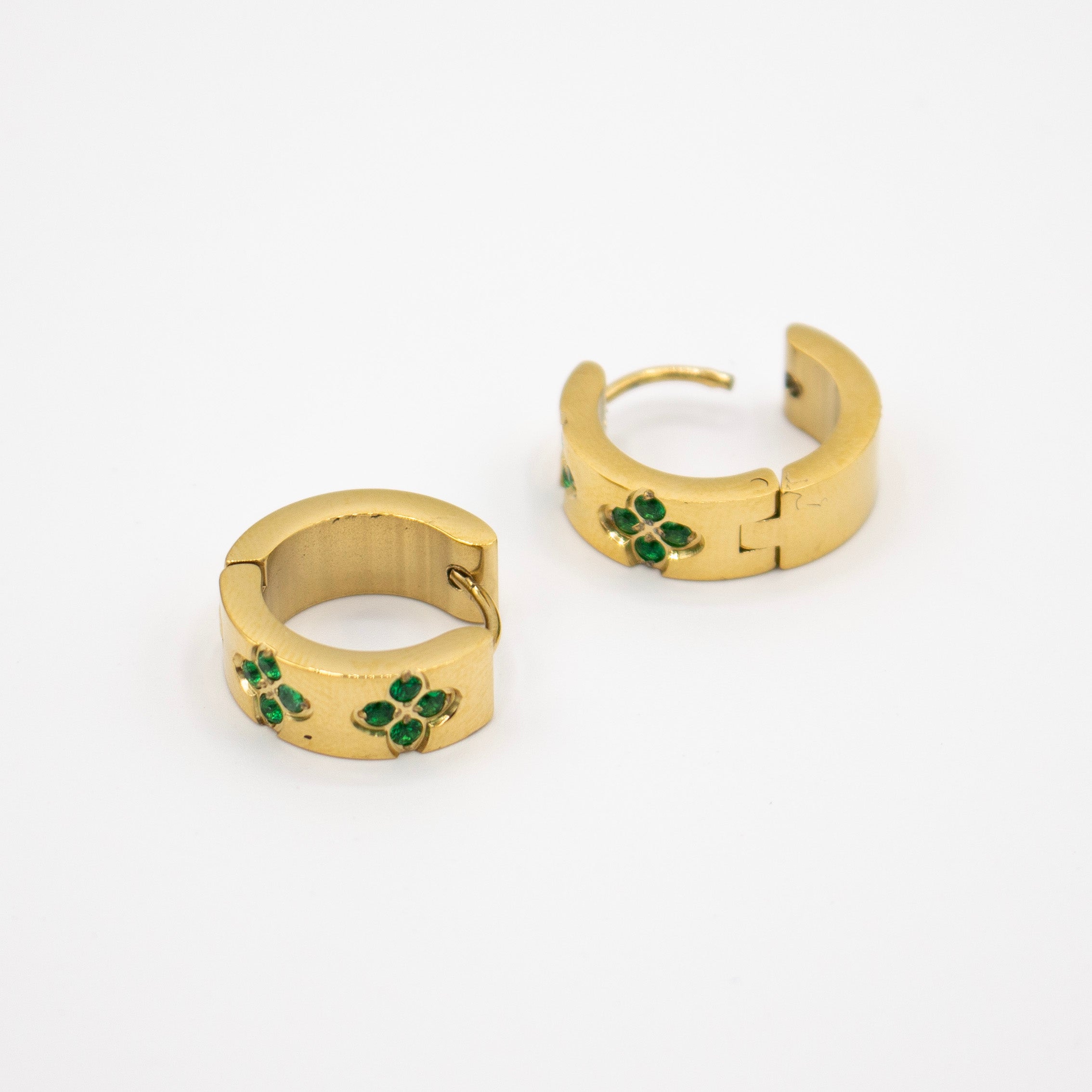 Green Clover Earrings