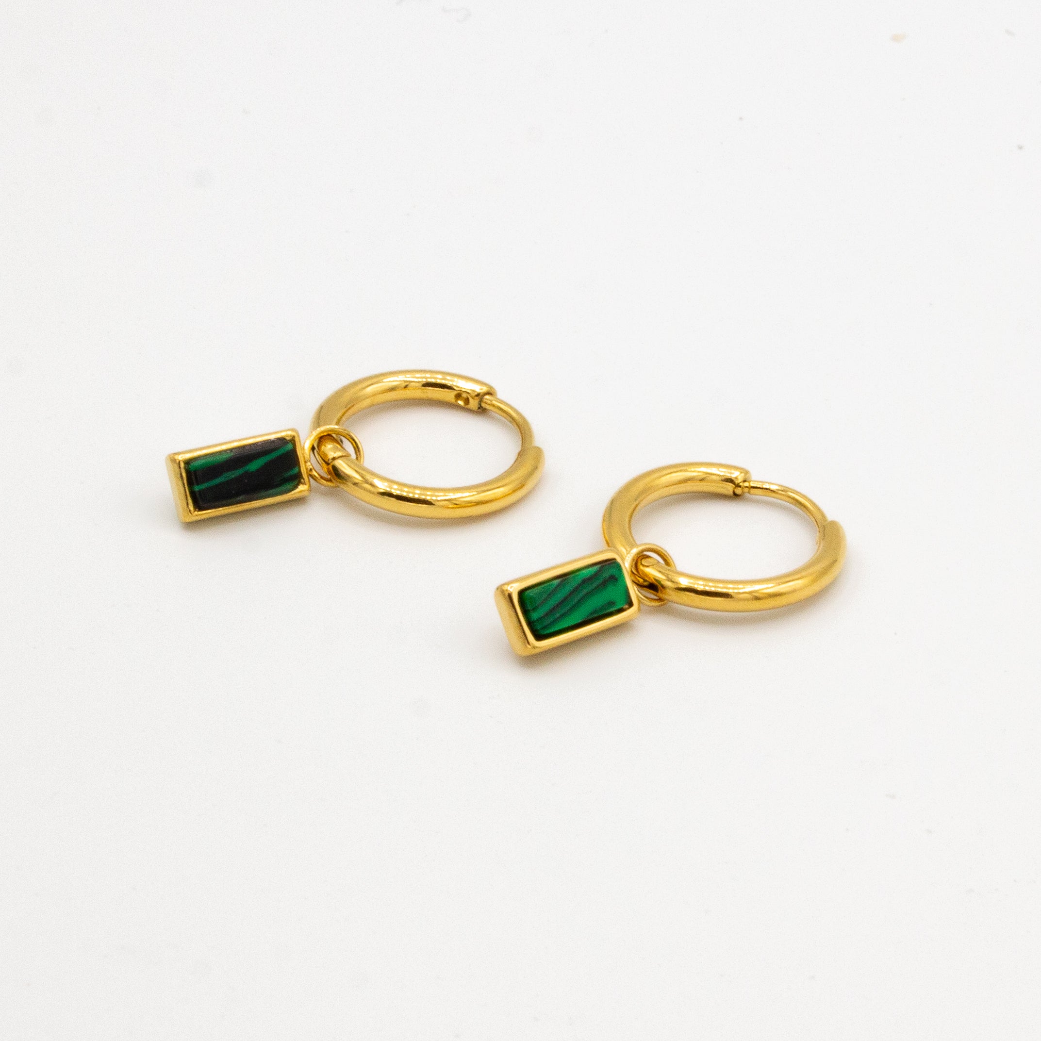 Green Jewel Earrings