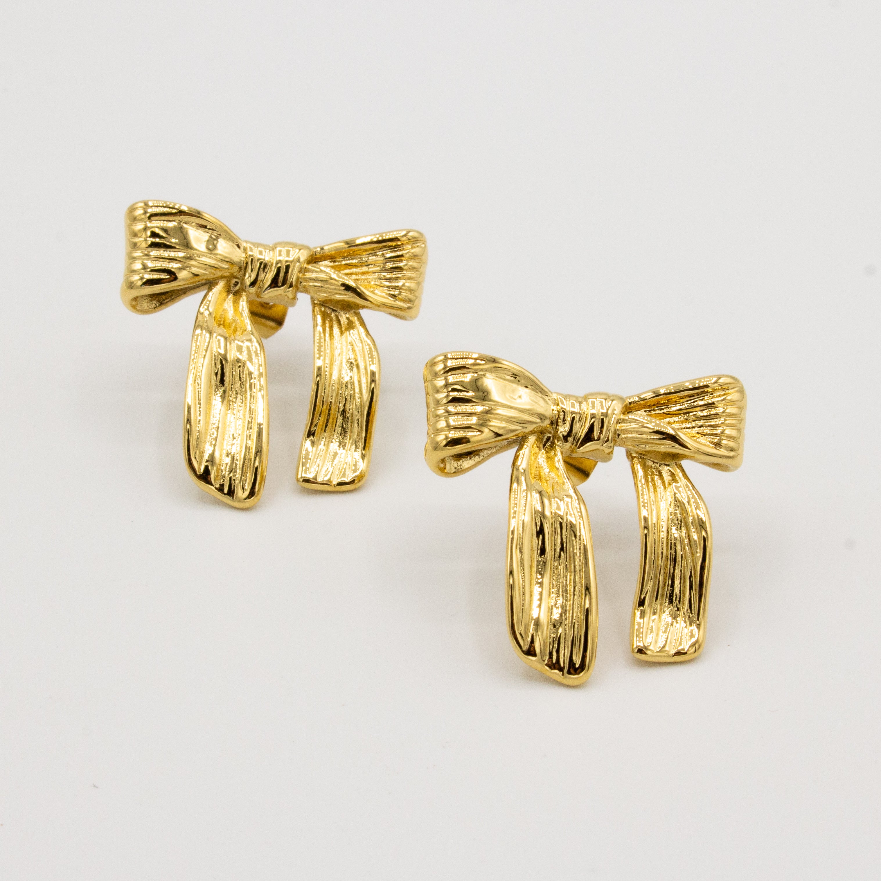 Golden Bow Earrings