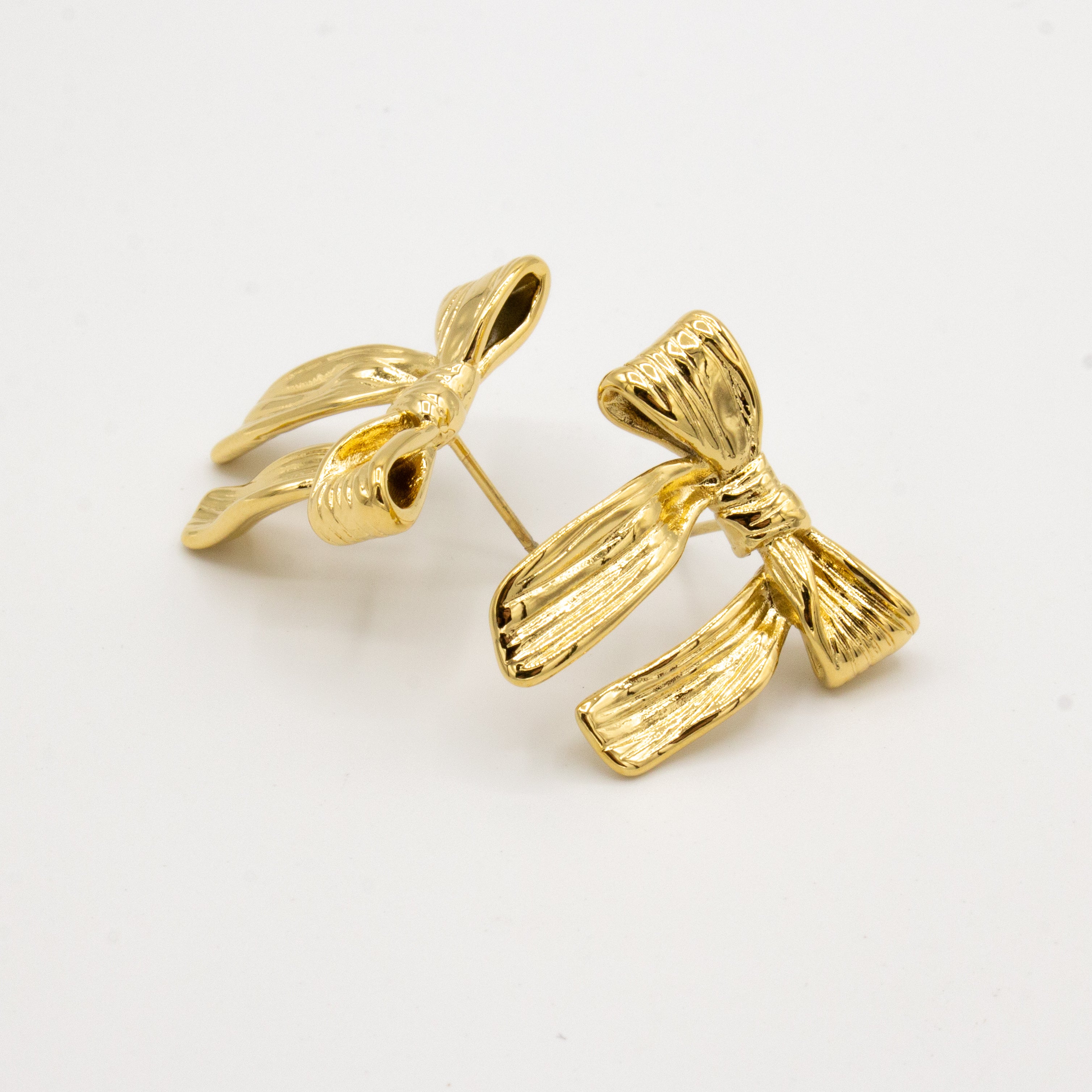 Golden Bow Earrings