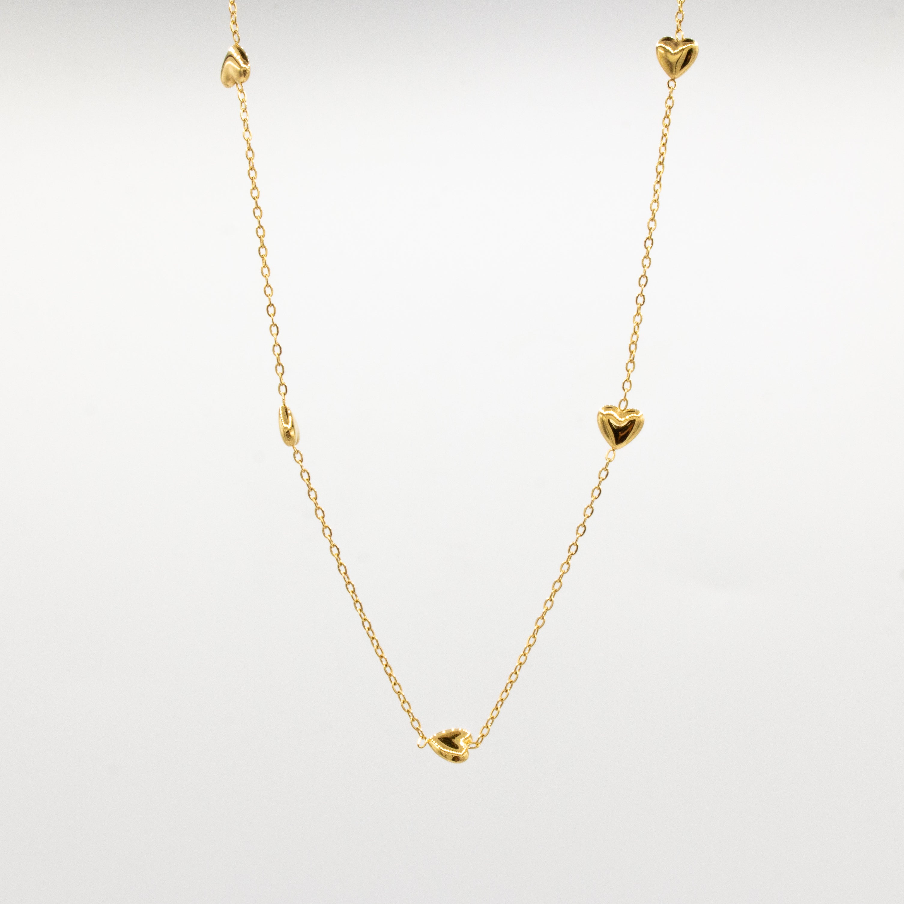 Golden Hearts Necklace